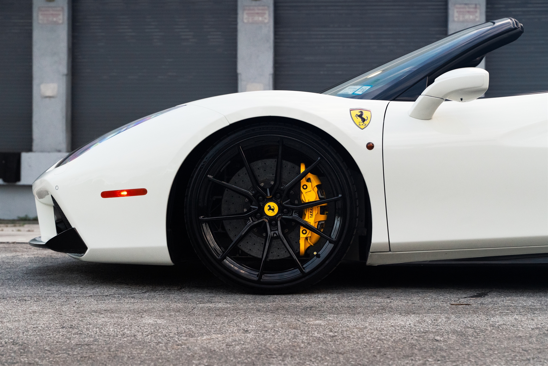 Ferrari 488 GTB Spyder | Bianco Avus | on ANRKY AN12 | Gloss Black