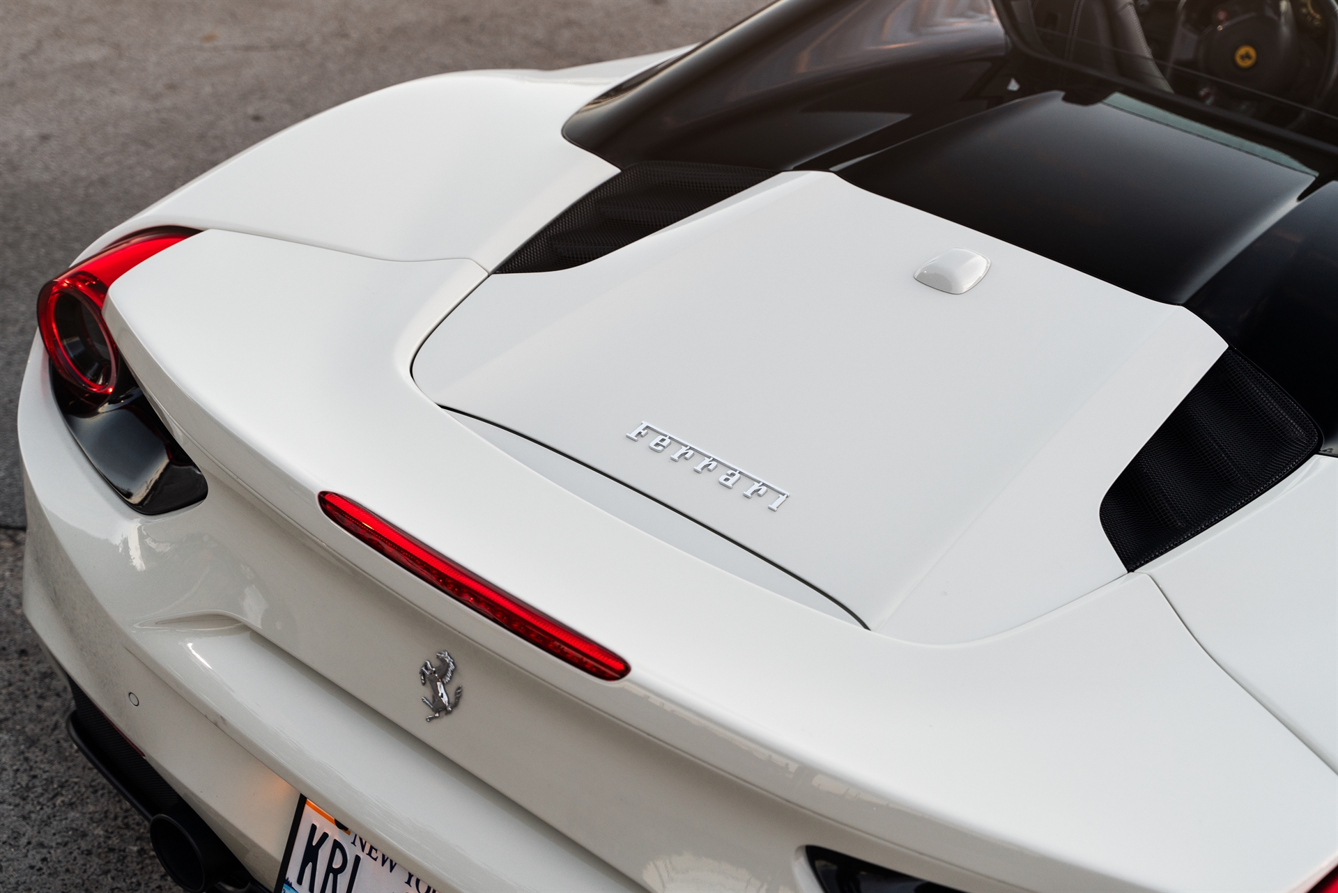 Ferrari 488 GTB Spyder | Bianco Avus | on ANRKY AN12 | Gloss Black