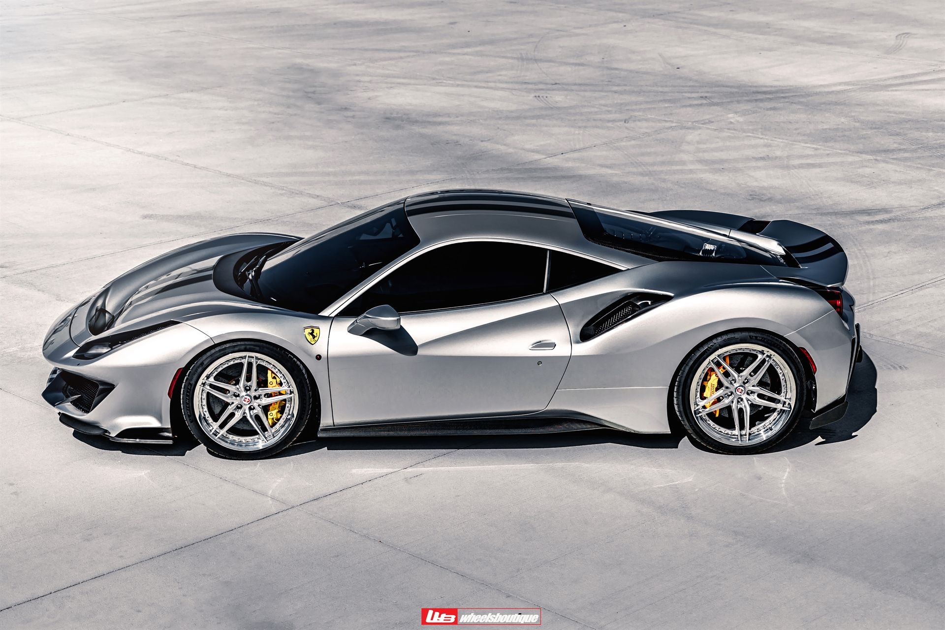 Ferrari 488 Pista | Argento Nürburgring | on HRE S107SC | Brushed Clear