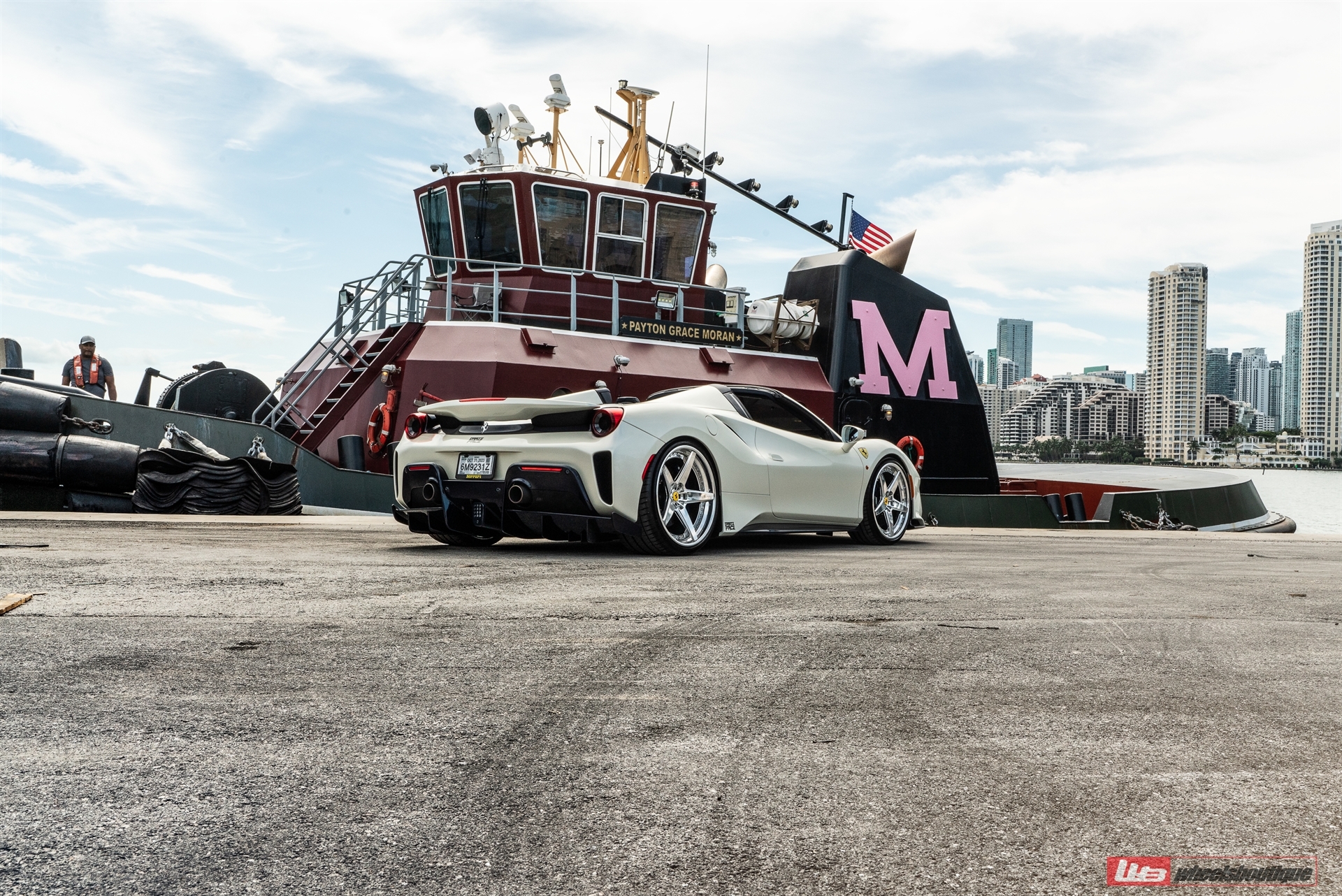 Ferrari 488 Pista | Bianco Avus | on ANRKY RS5.3 | Brushed Clear