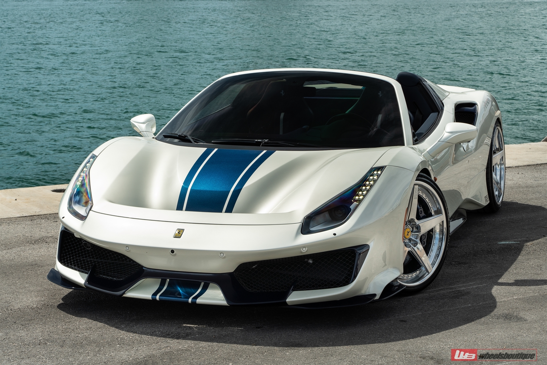 Ferrari 488 Pista | Bianco Avus | on ANRKY RS5.3 | Brushed Clear