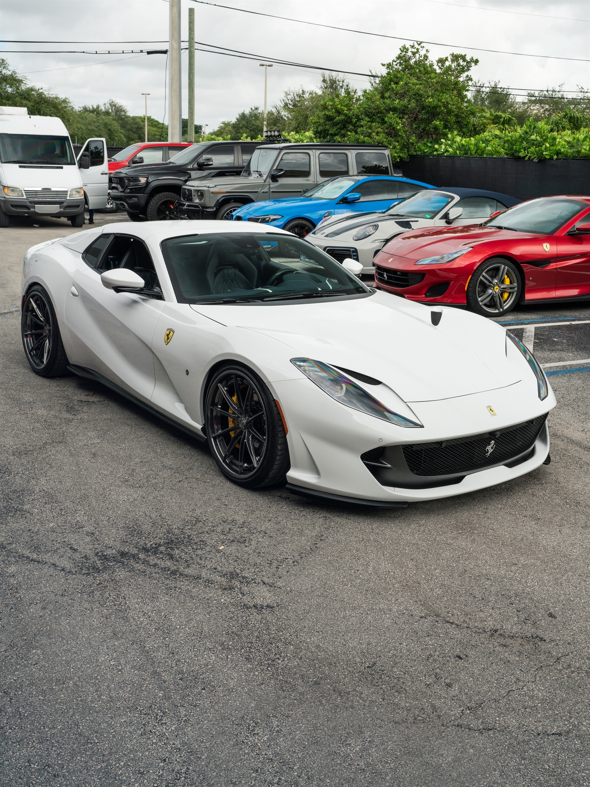 Ferrari 812 GTS on Ferrari 812 GTS | Bianco Avus | on 1886 G-010 | Polished Smoke