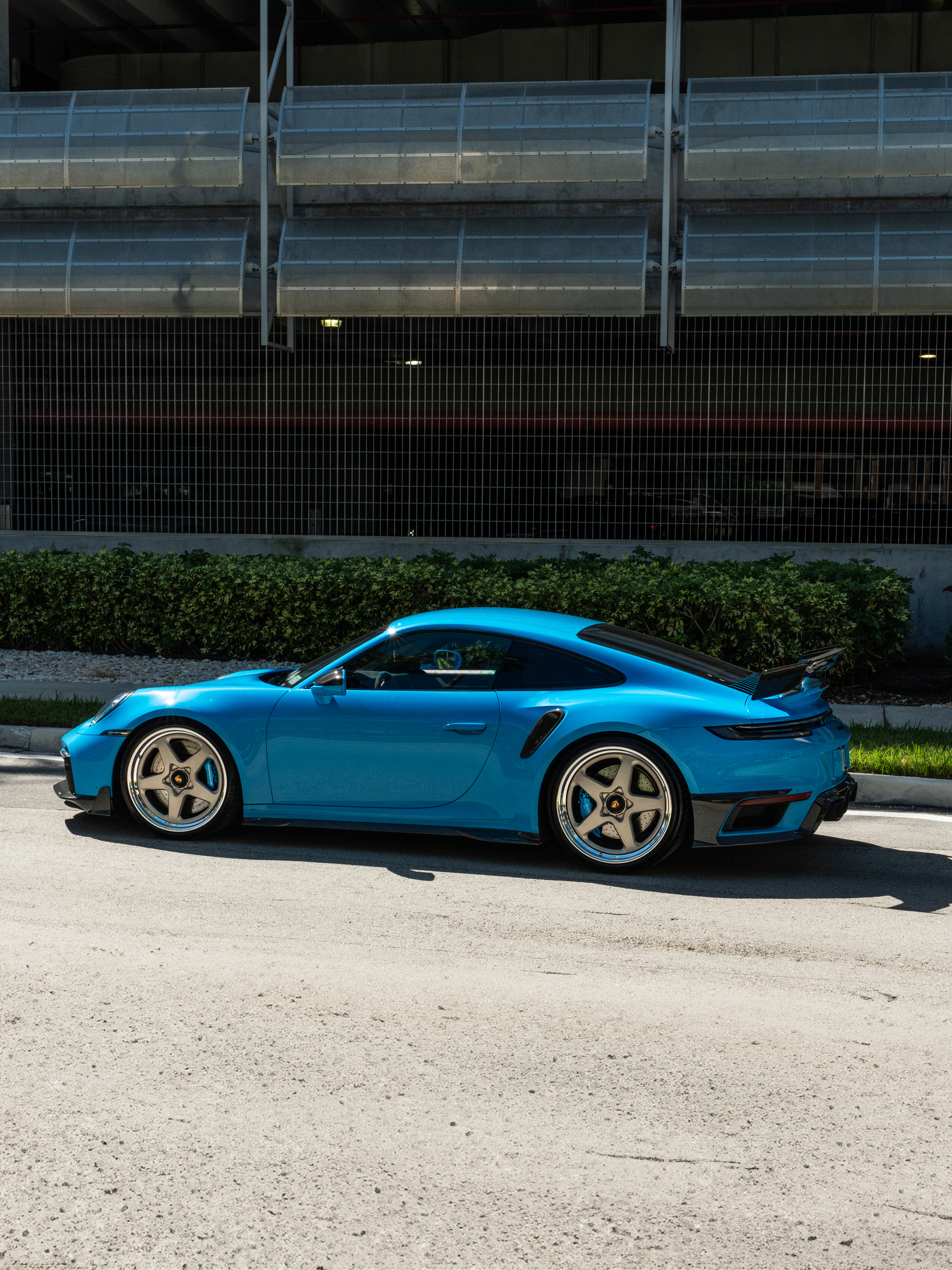 MANSORY 992 Turbo | Riviera Blue | on HRE 527 FMR | Satin White Gold