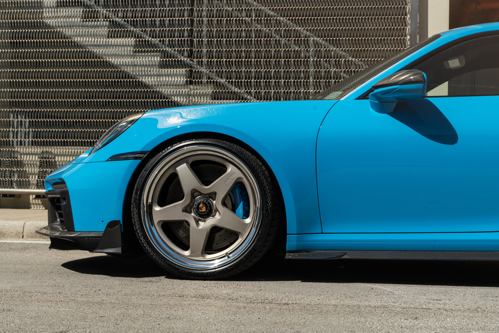 MANSORY 992 Turbo | Riviera Blue | on HRE 527 FMR | Satin White Gold