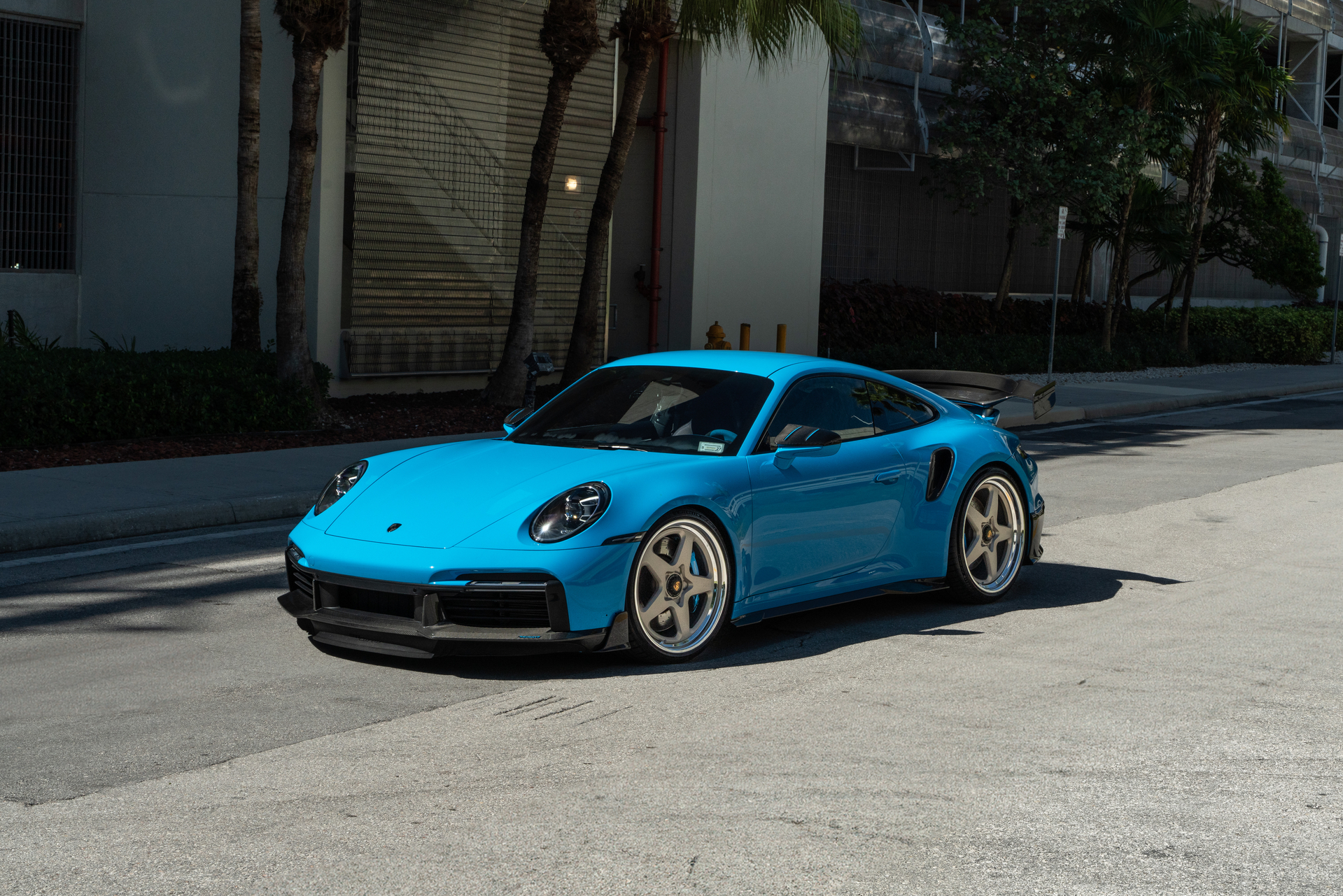 MANSORY 992 Turbo | Riviera Blue | on HRE 527 FMR | Satin White Gold