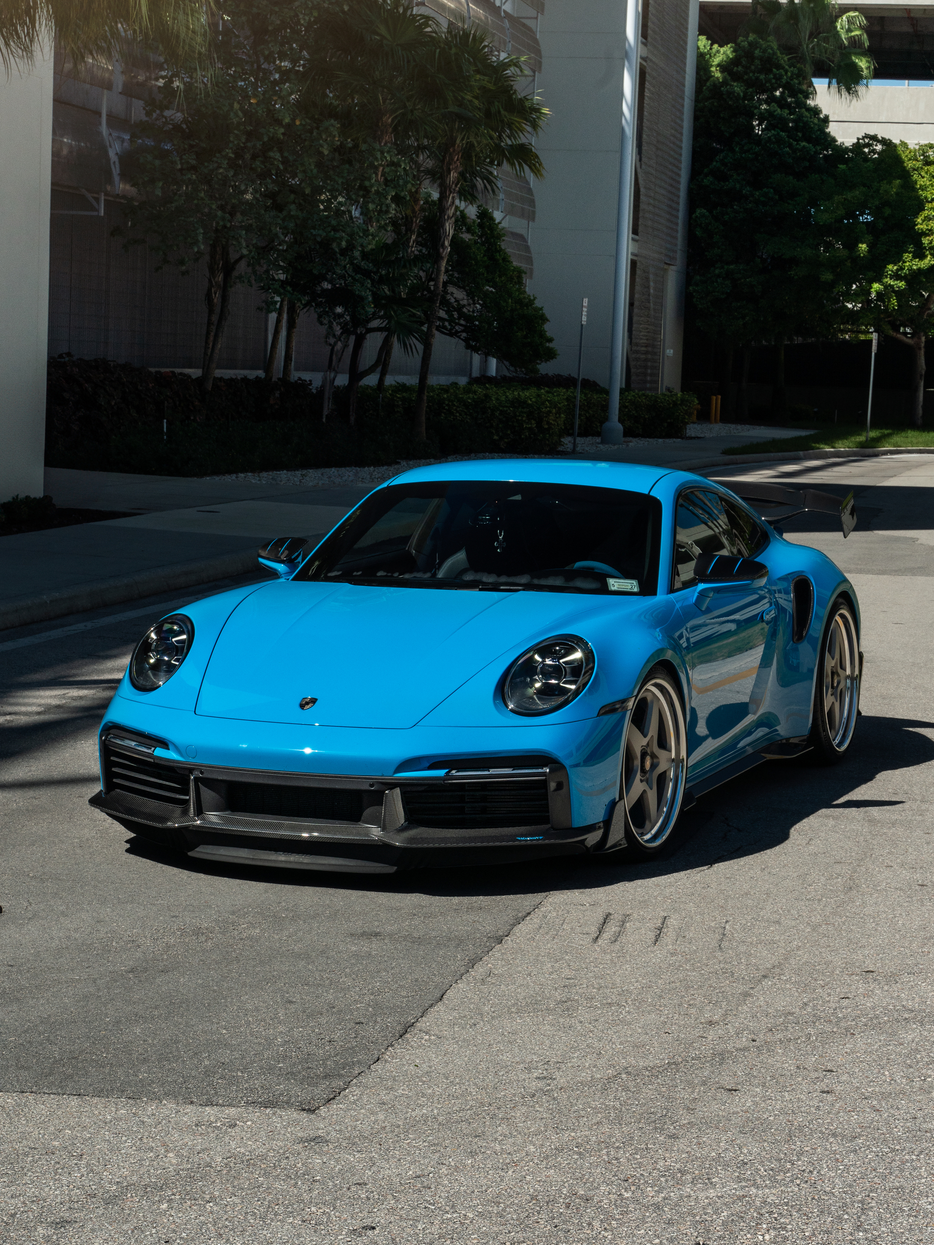 MANSORY 992 Turbo | Riviera Blue | on HRE 527 FMR | Satin White Gold