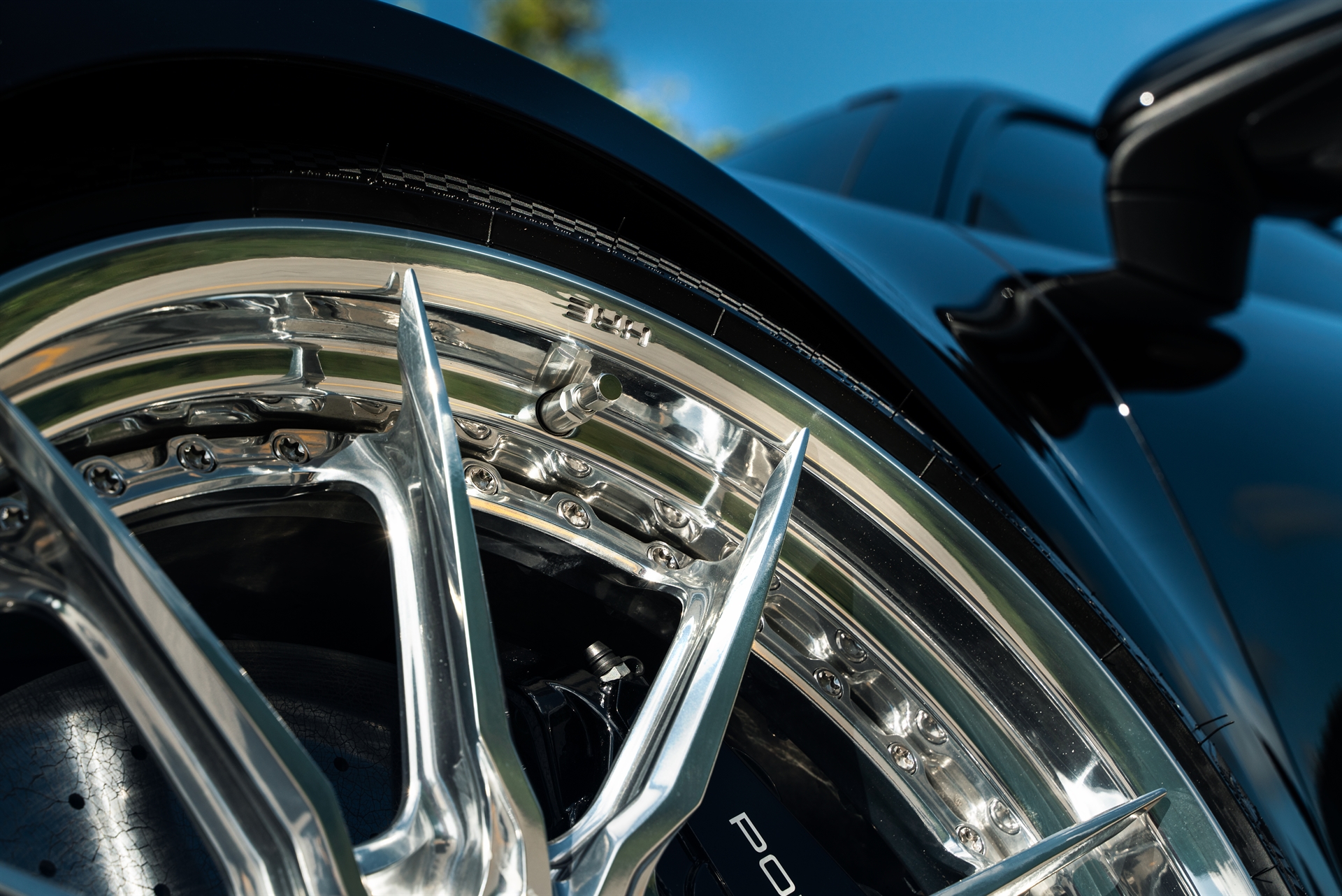 Porsche 992 Turbo S | Jet Black Metallic | on HRE S104SC | Polished Clear | Techart Aero Kit