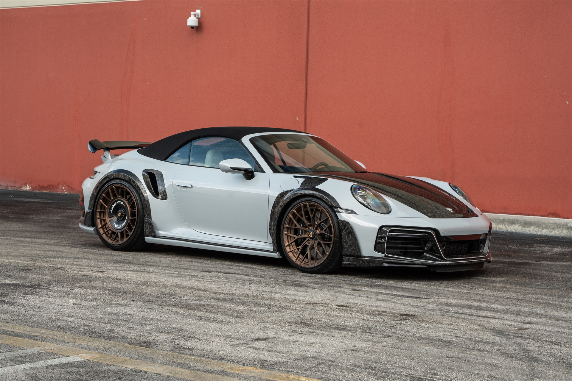 TECHART 992 Turbo S | GT-Street R America 1 of 10 | on ANRKY AN20 + AN20 Aerosport TECHART Wheels | Carrera White/ Satin Brushed Bronze