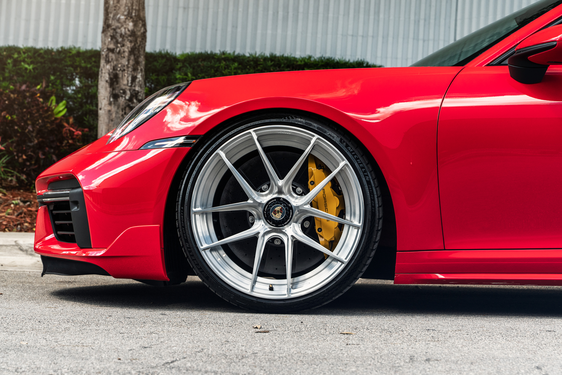 Porsche 992 Turbo S | Guards Red | on ANRKY XR-201 | Brushed Clear