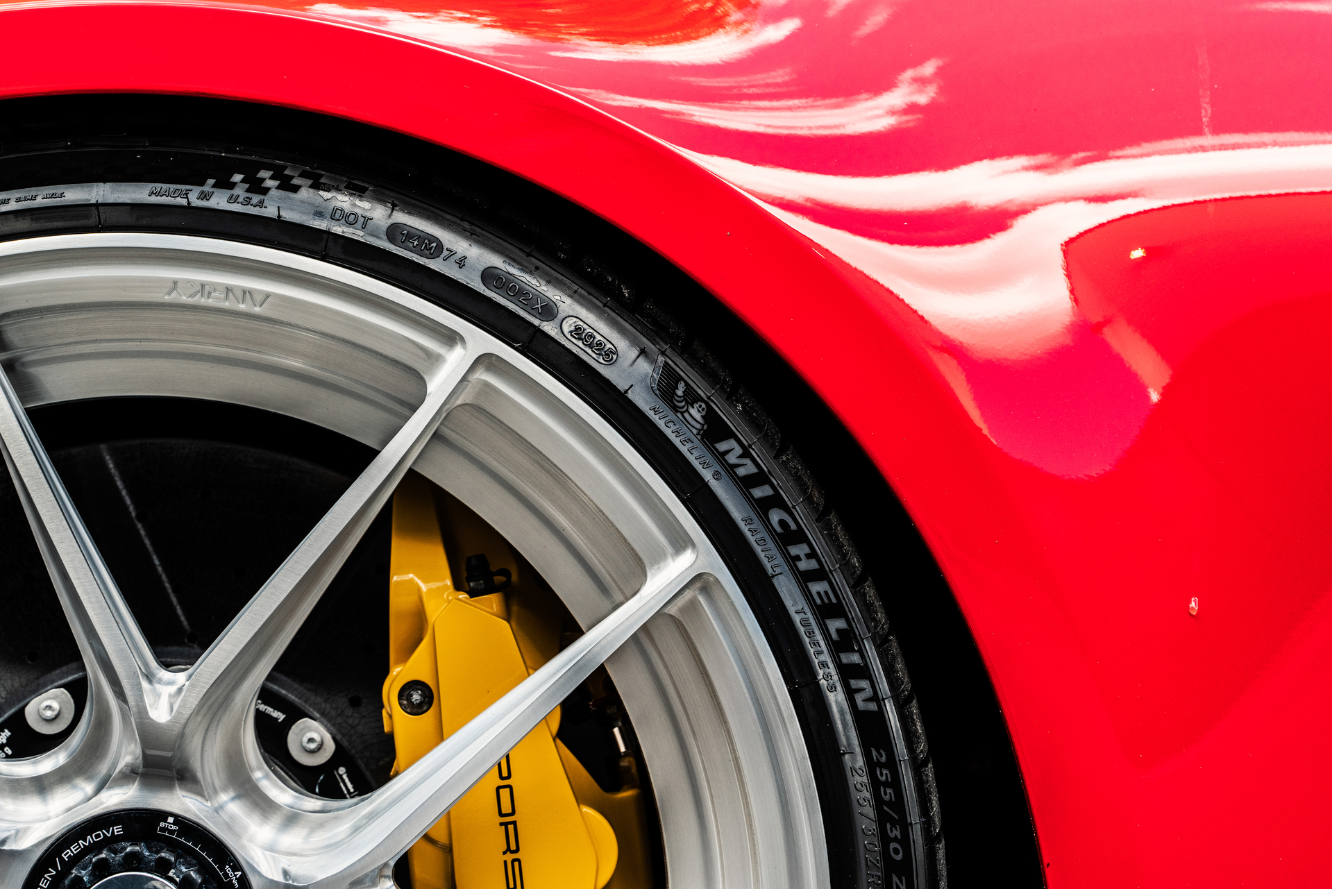 Porsche 992 Turbo S | Guards Red | on ANRKY XR-201 | Brushed Clear