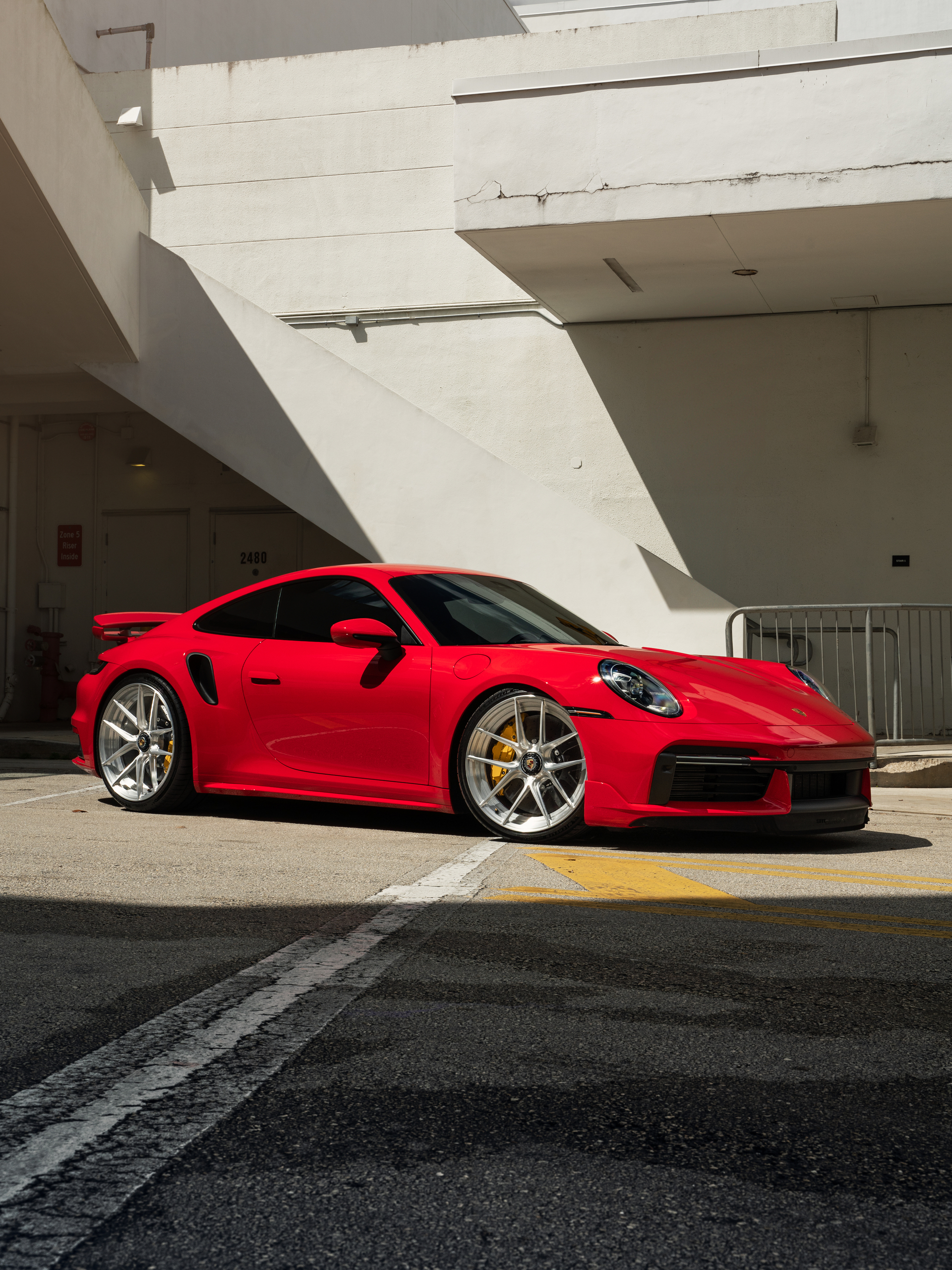 Porsche 992 Turbo S | Guards Red | on ANRKY XR-201 | Brushed Clear