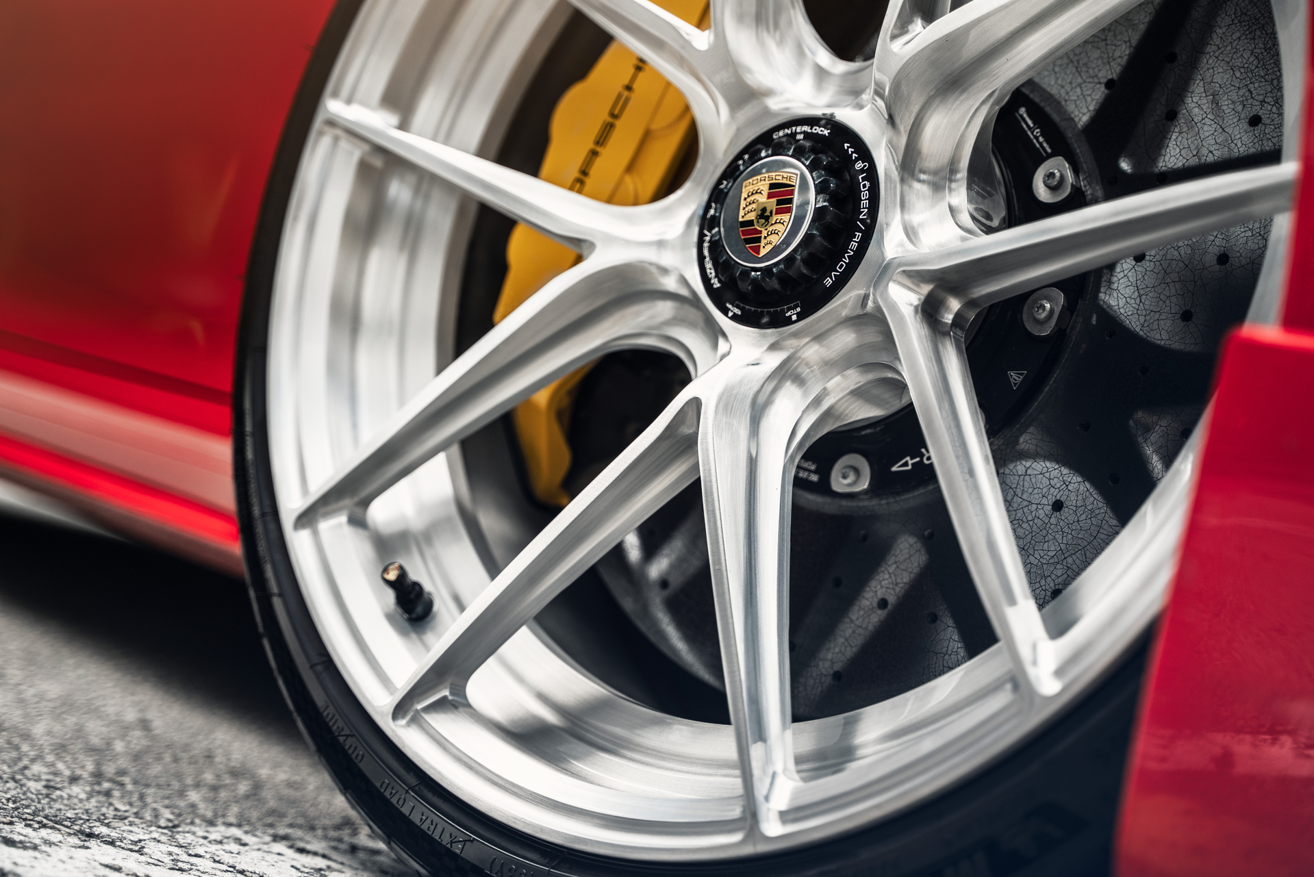 Porsche 992 Turbo S | Guards Red | on ANRKY XR-201 | Brushed Clear