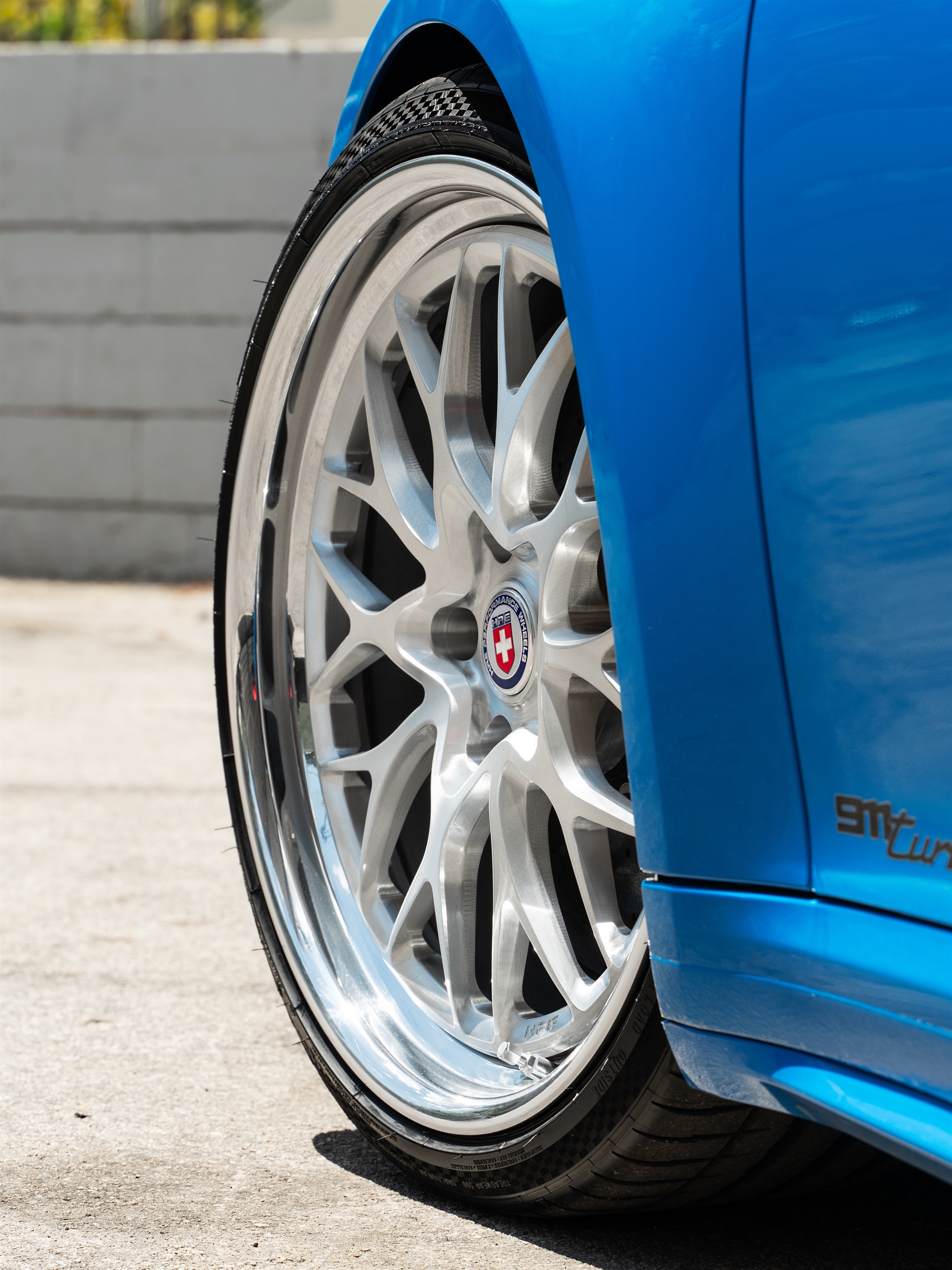 Porsche 992 Turbo S | Voodoo Blue | HRE 520 FMR | Brushed Clear