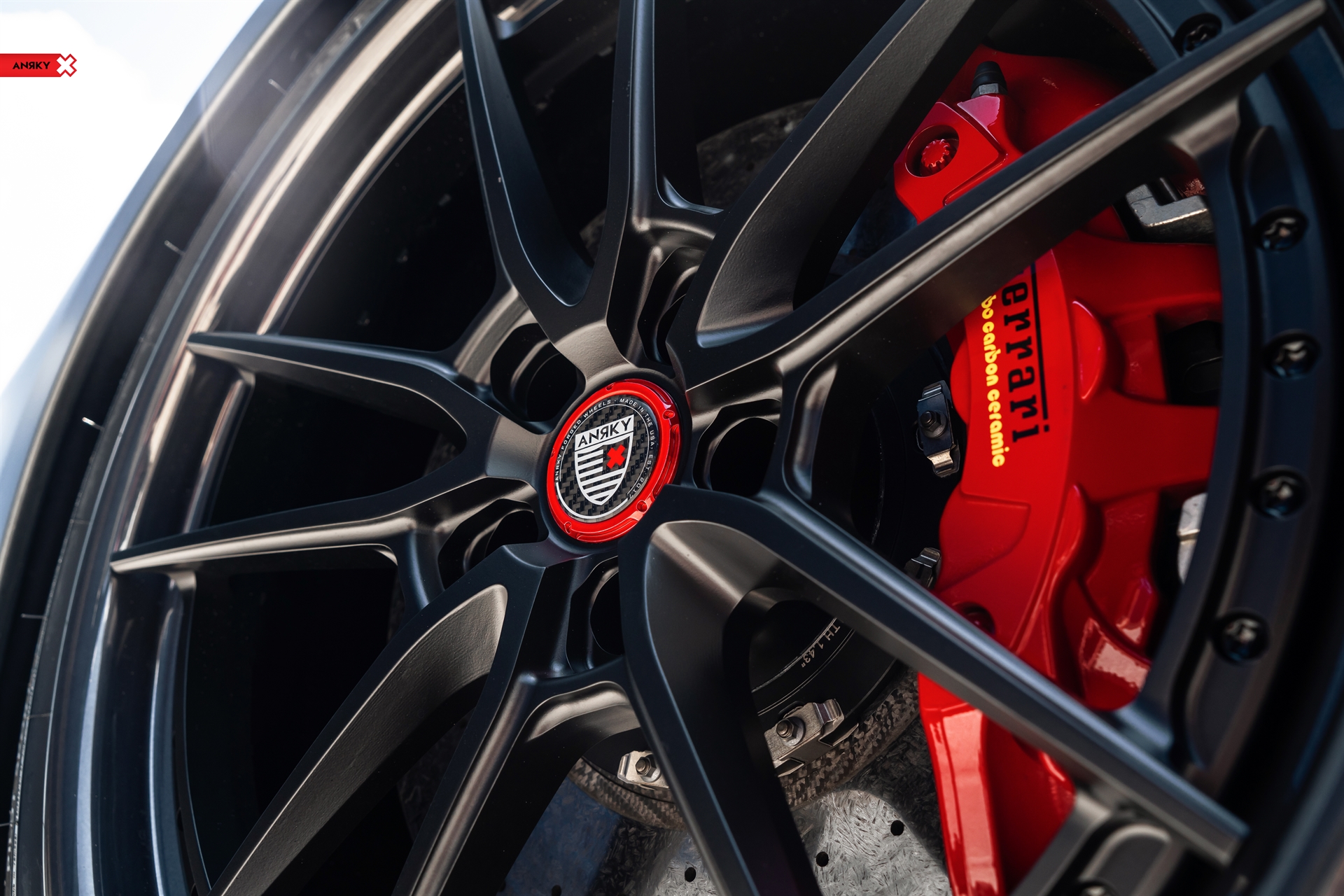 Ferrari 488 Spider | Grifio Silverstone Opaco | on ANRKY AN34 | Satin Black