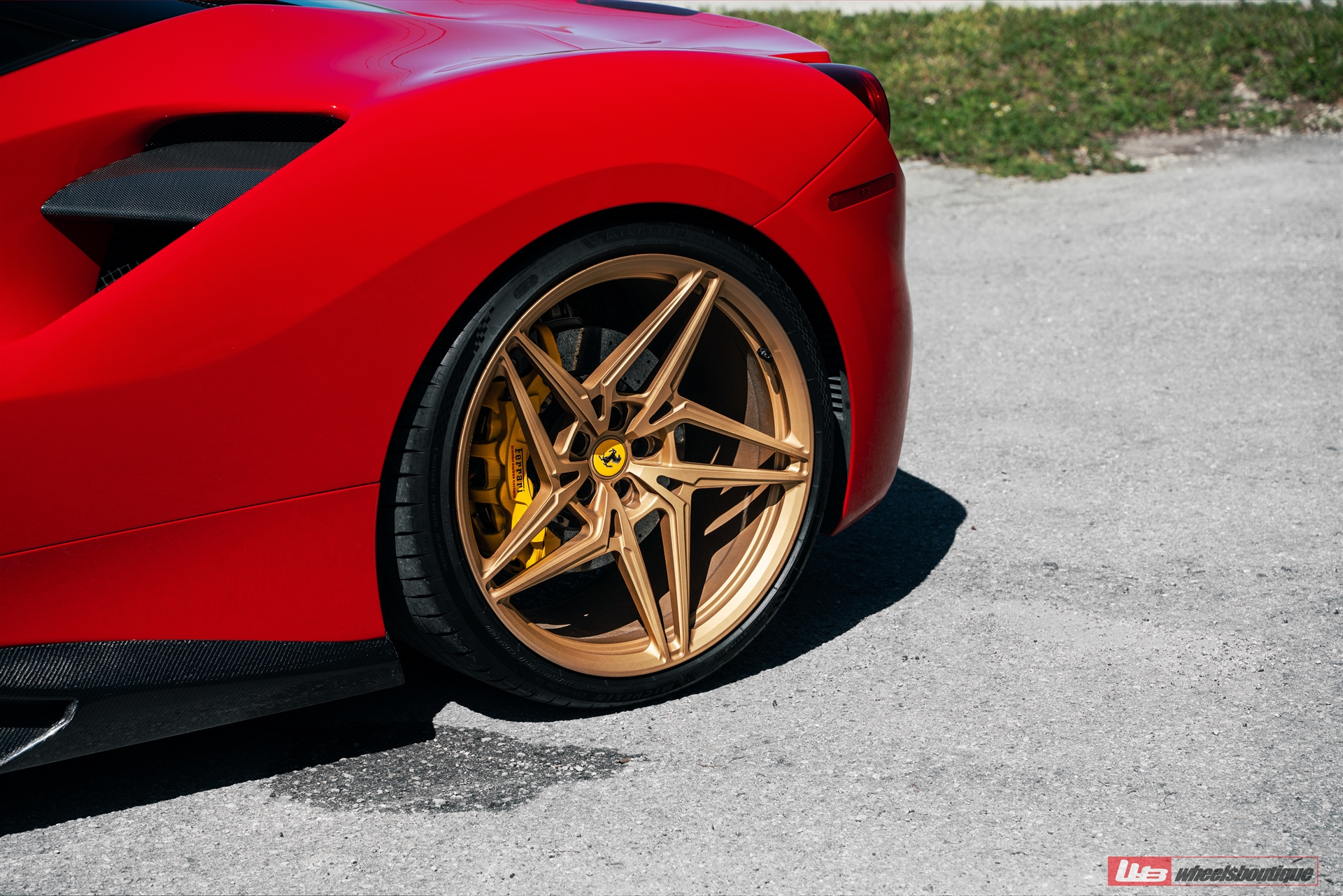 Ferrari 488 GTB | Rosso Corza | on ANRKY S1-X3 | Satin Gold