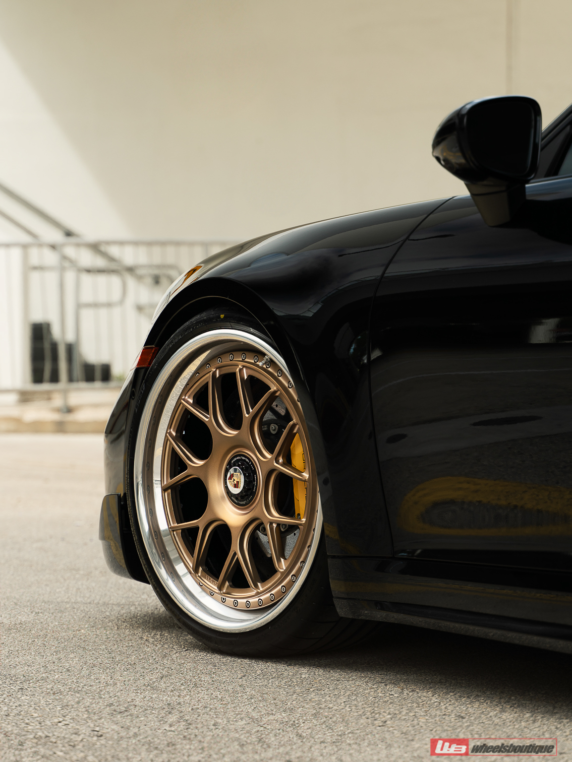 Porsche 992 Turbo S | Black | on ANRKY JDX-314 | Satin Mirror Polished Champagne