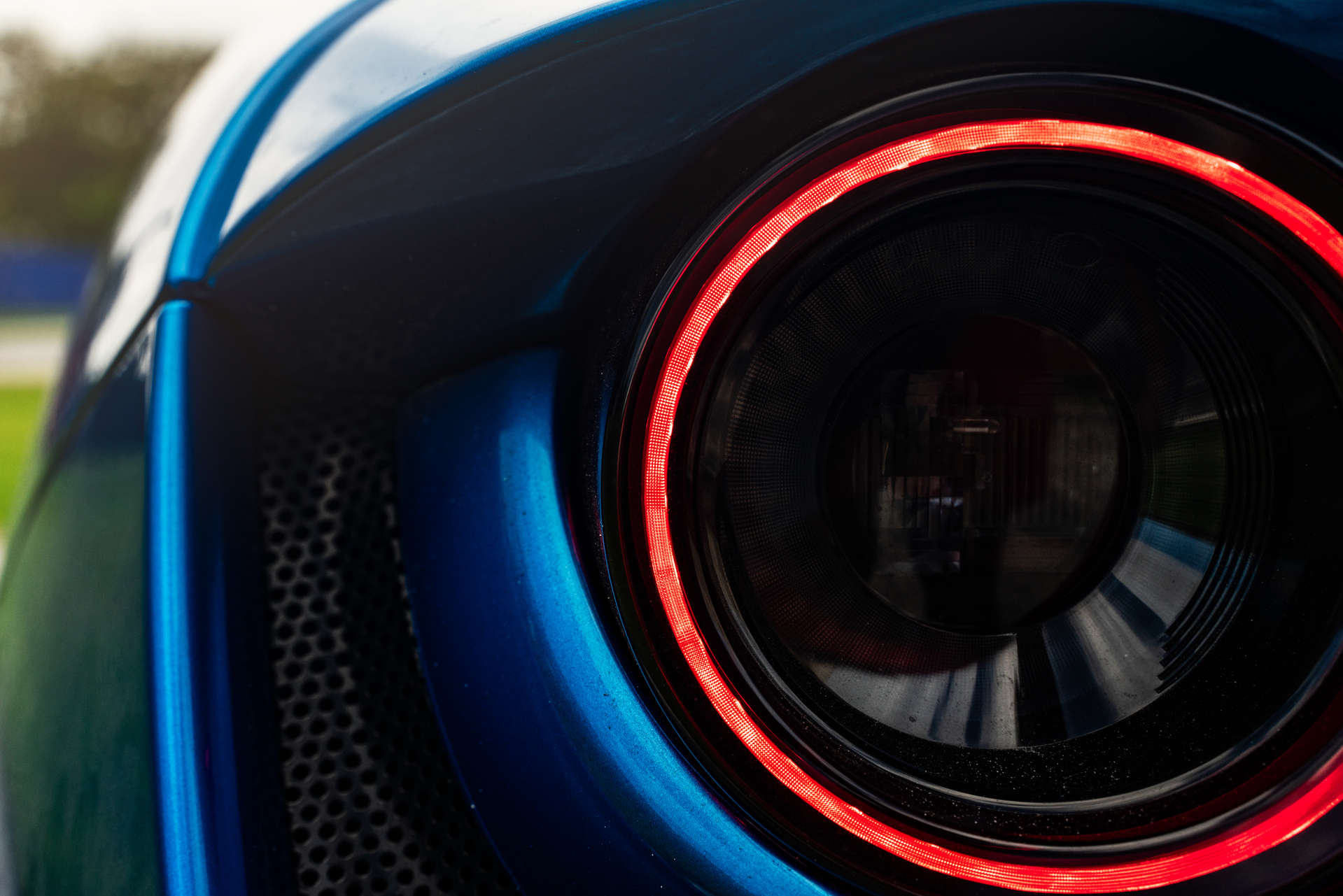 Ferrari F8 | Blue Corza | on HRE 520M | Polished Clear