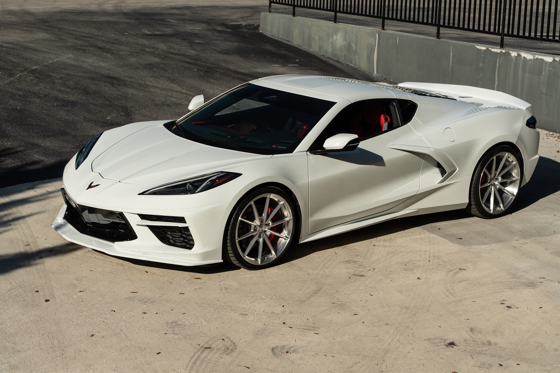 Chevrolet Corvette C8 | Artic Wight | on ANRKY AN12 | Brushed Clear