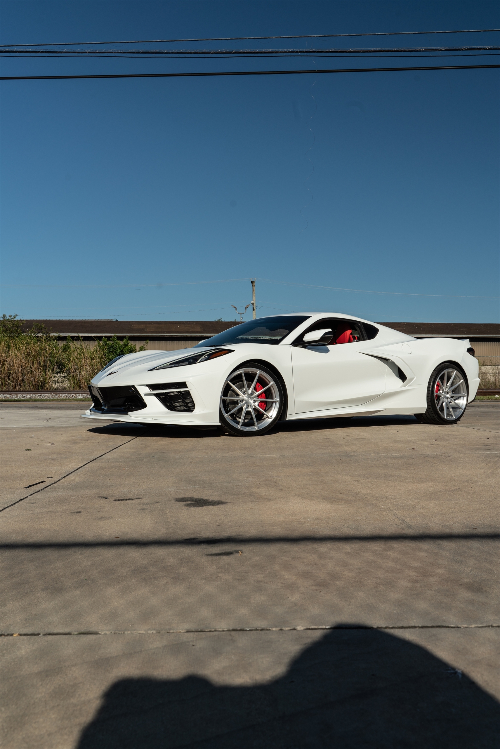 Chevrolet Corvette C8 | Artic Wight | on ANRKY AN12 | Brushed Clear