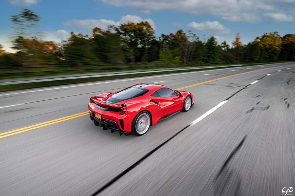 Ferrari 488 Pista | Rosso Corza | on HRE P101 | Brushed Clear