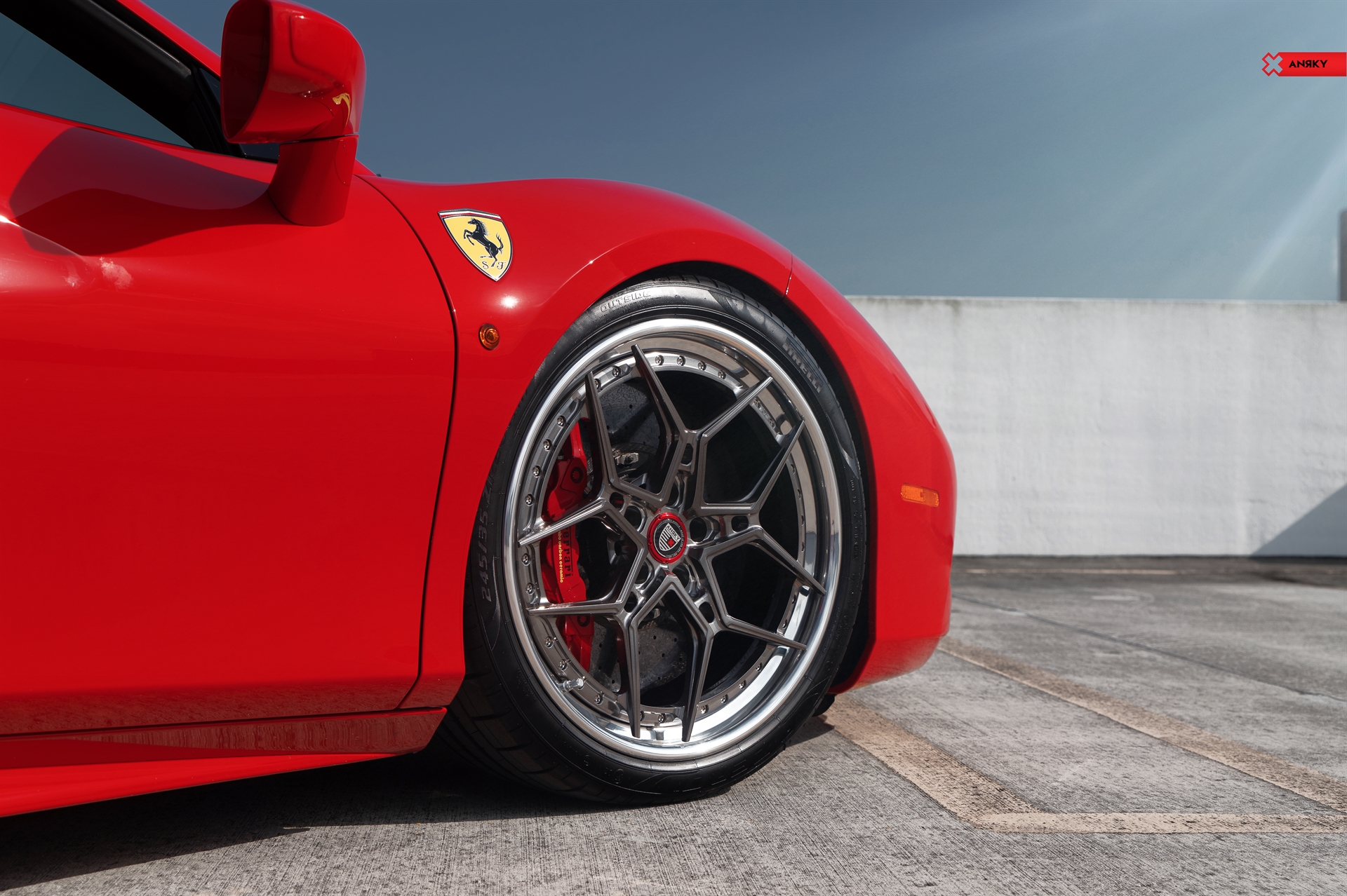 Ferrari 488 Spider | Rosso Corza | ANRKY S3-X4 | Polished Dark Clear