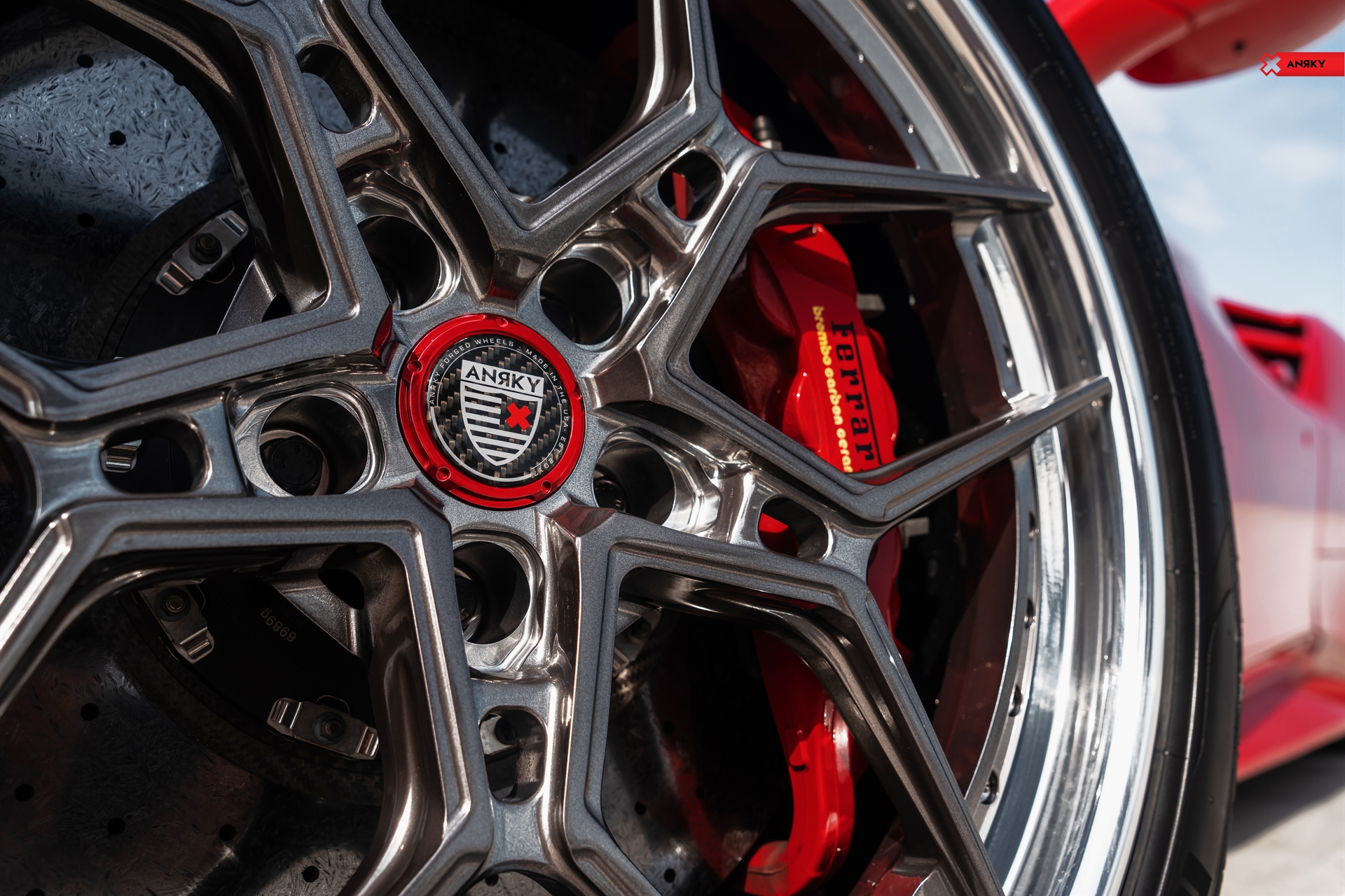 Ferrari 488 Spider | Rosso Corza | ANRKY S3-X4 | Polished Dark Clear