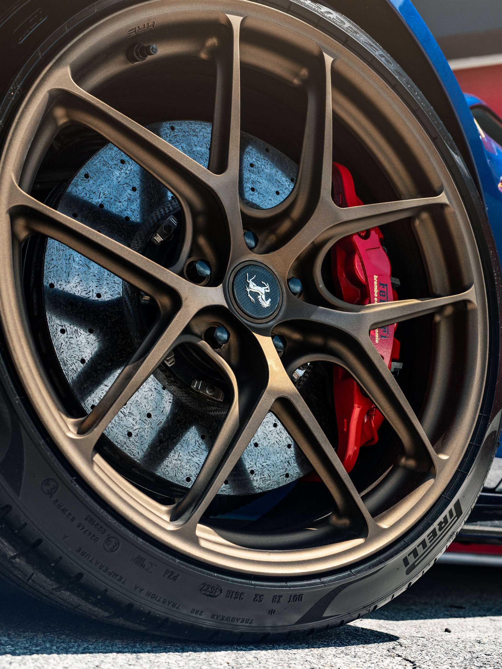 Ferrari 488 Pista | TDF Blue | on HRE R101LW | Santin Bronze