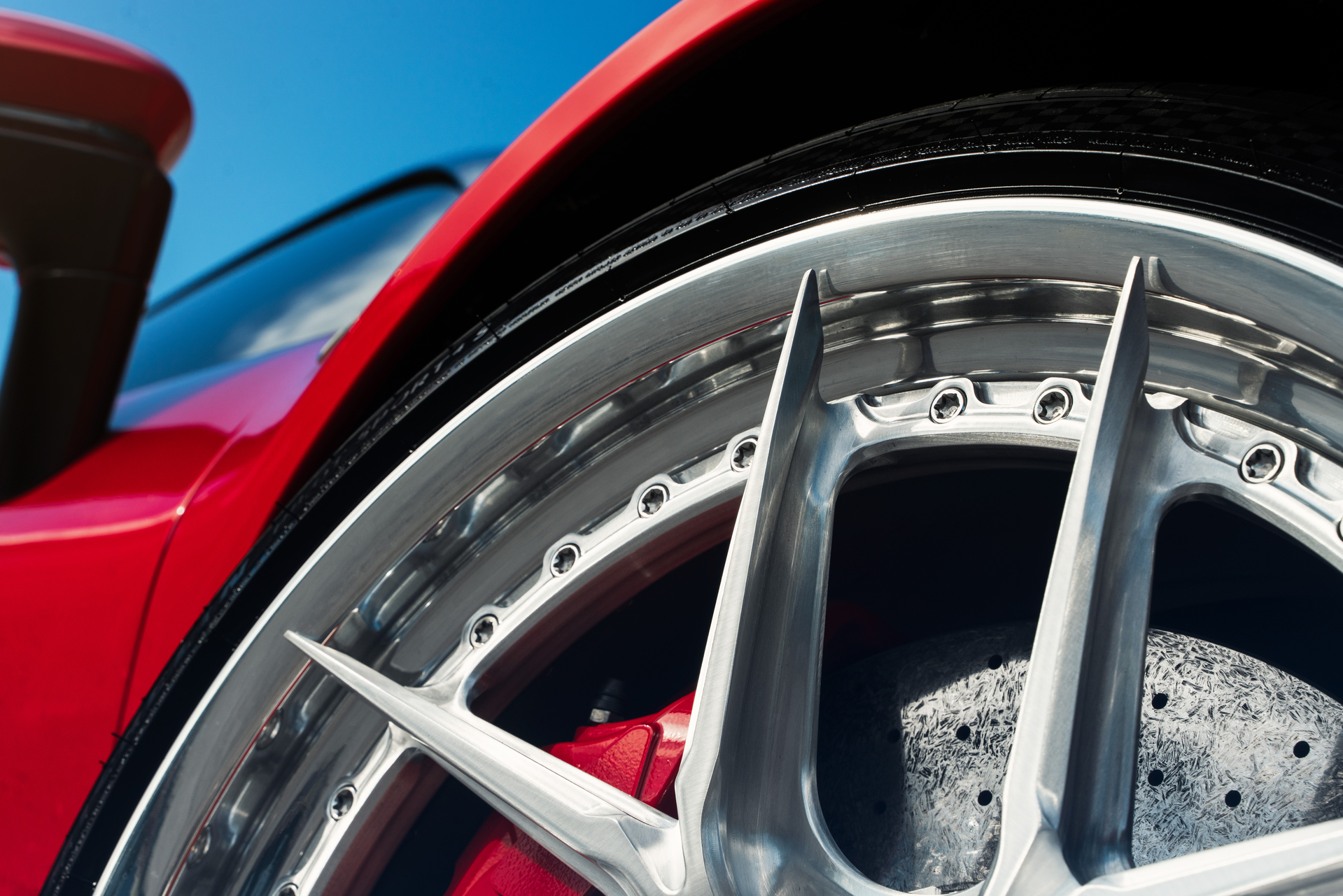 Ferrari SF90 | Rosso Corza | on HRE S101SC | Brushed Clear