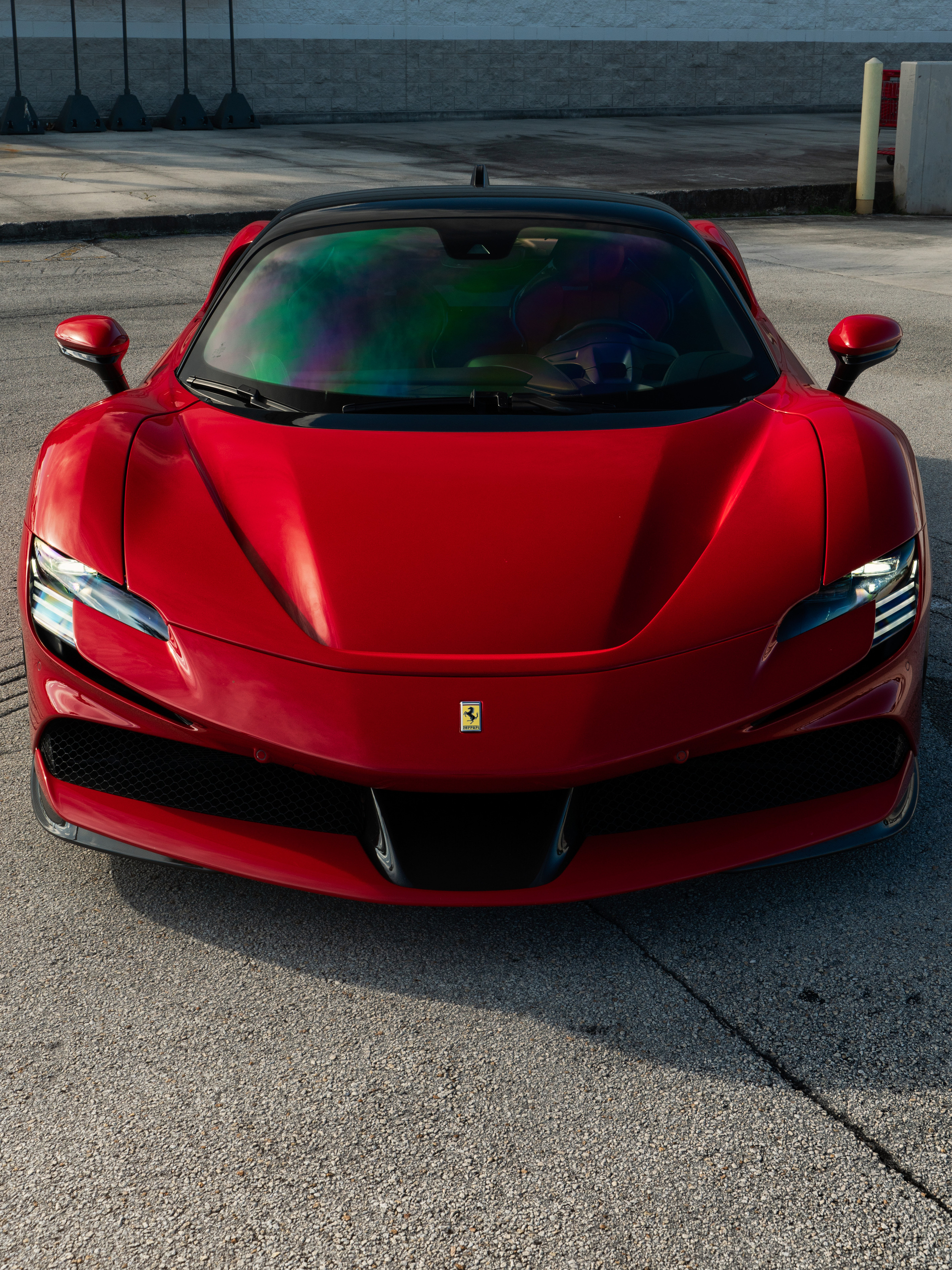 Ferrari SF90 | Rosso Corza | on HRE S101SC | Brushed Clear