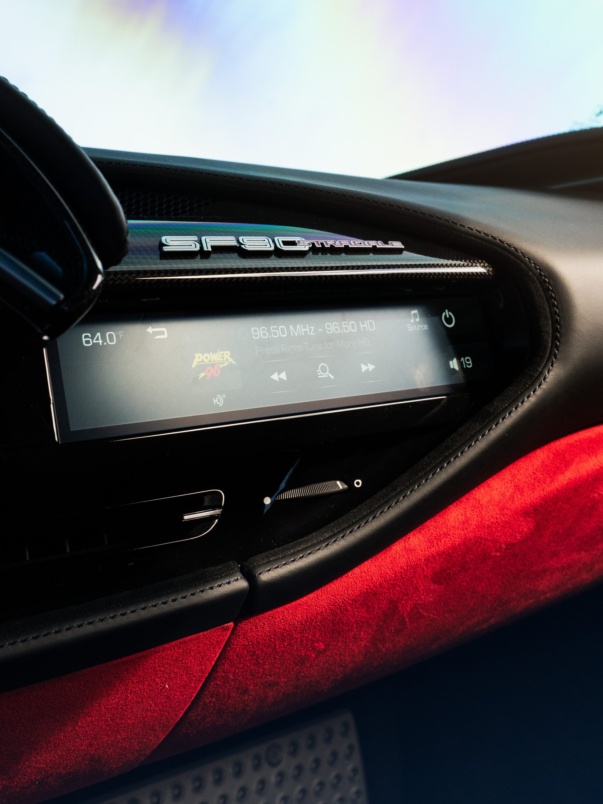 Ferrari SF90 | Rosso Corza | on HRE S101SC | Brushed Clear