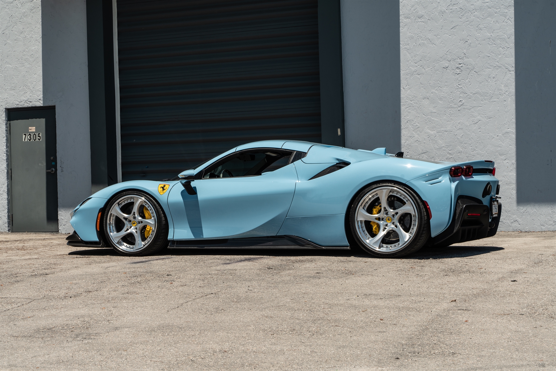 Ferrari SF90 | Azzurro La Platta | on ANRKY XR-305 | Polished Clear