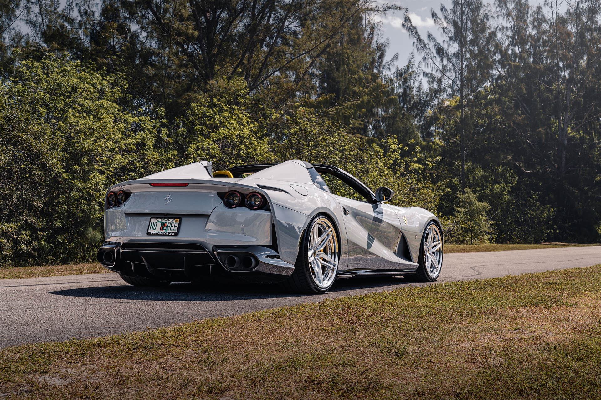 Ferarri 812 GTS | Grigio Squalo | on HRE S107SC | Brushed Clear