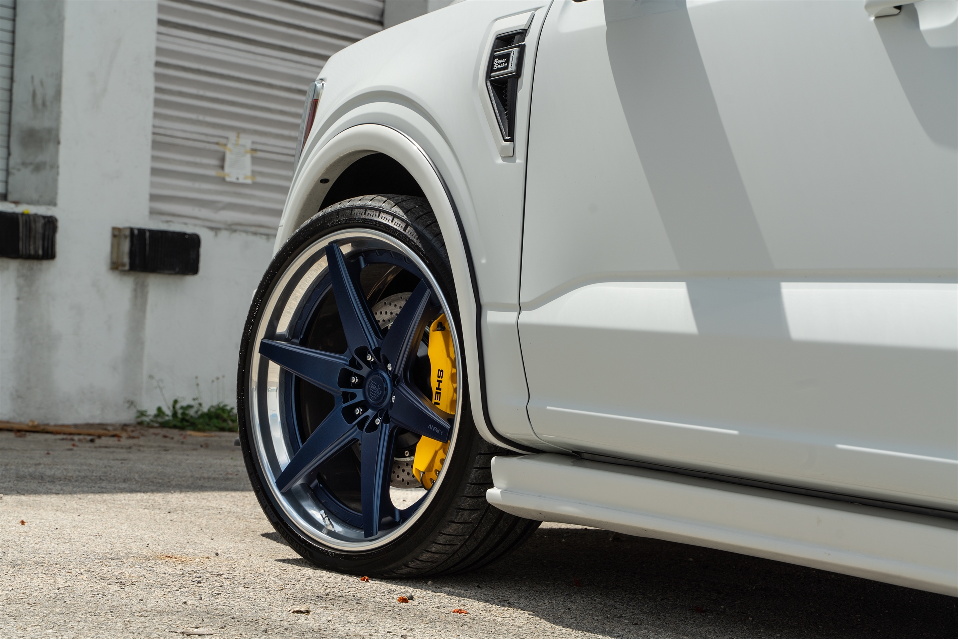 Shelby Super Snake Ford F-150 | Oxford White | on ANRKY RS6.3 | Satin Space Blue