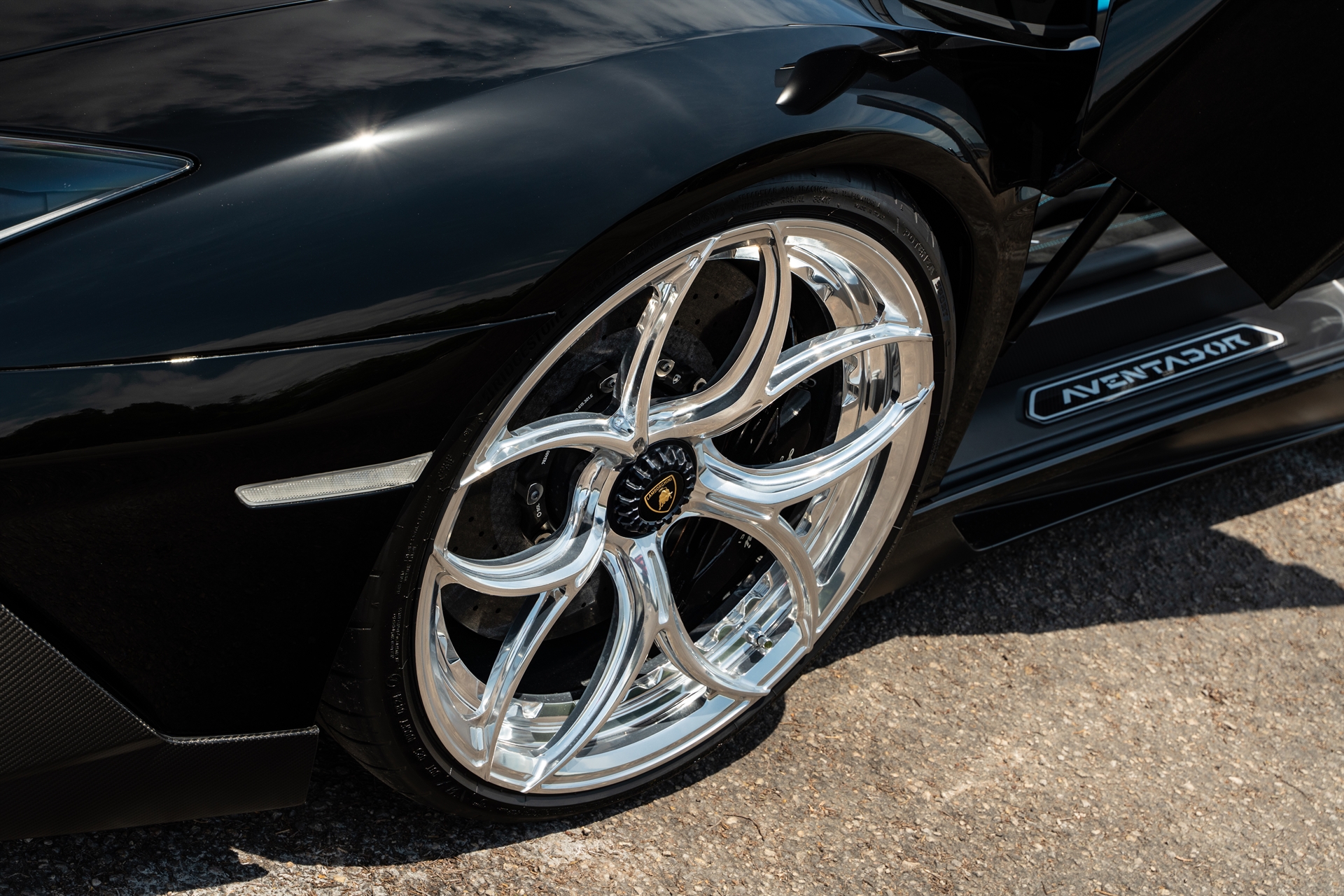 Lamborghini Aventador SV | Nero Noctis | on ANRKY S2-X0 | Polished Clear