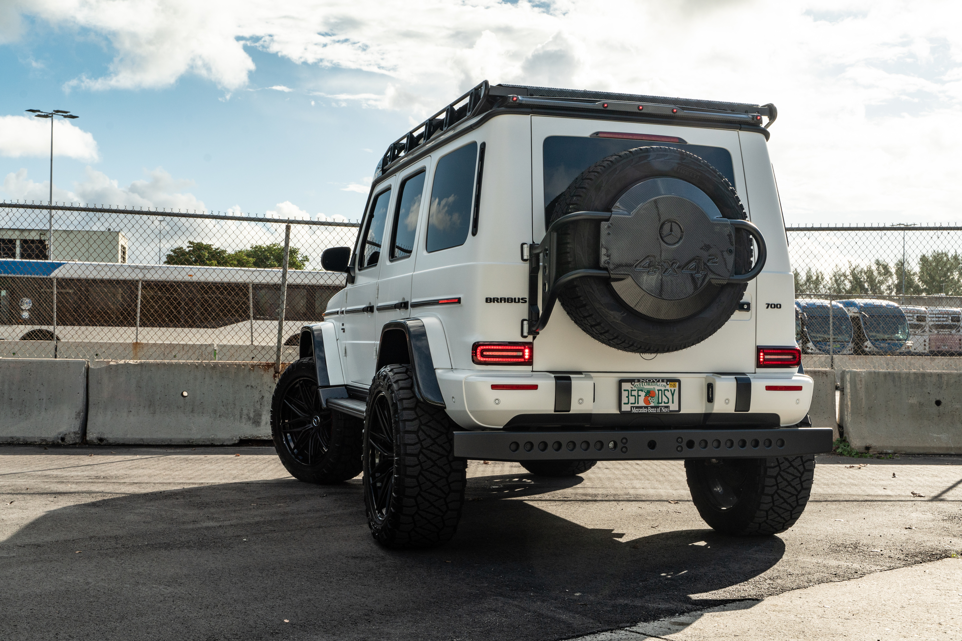 Mercedes Benz AMG G63 4×4 Squared | Polar White | on 1886 XR004 Wheels | Satin Black