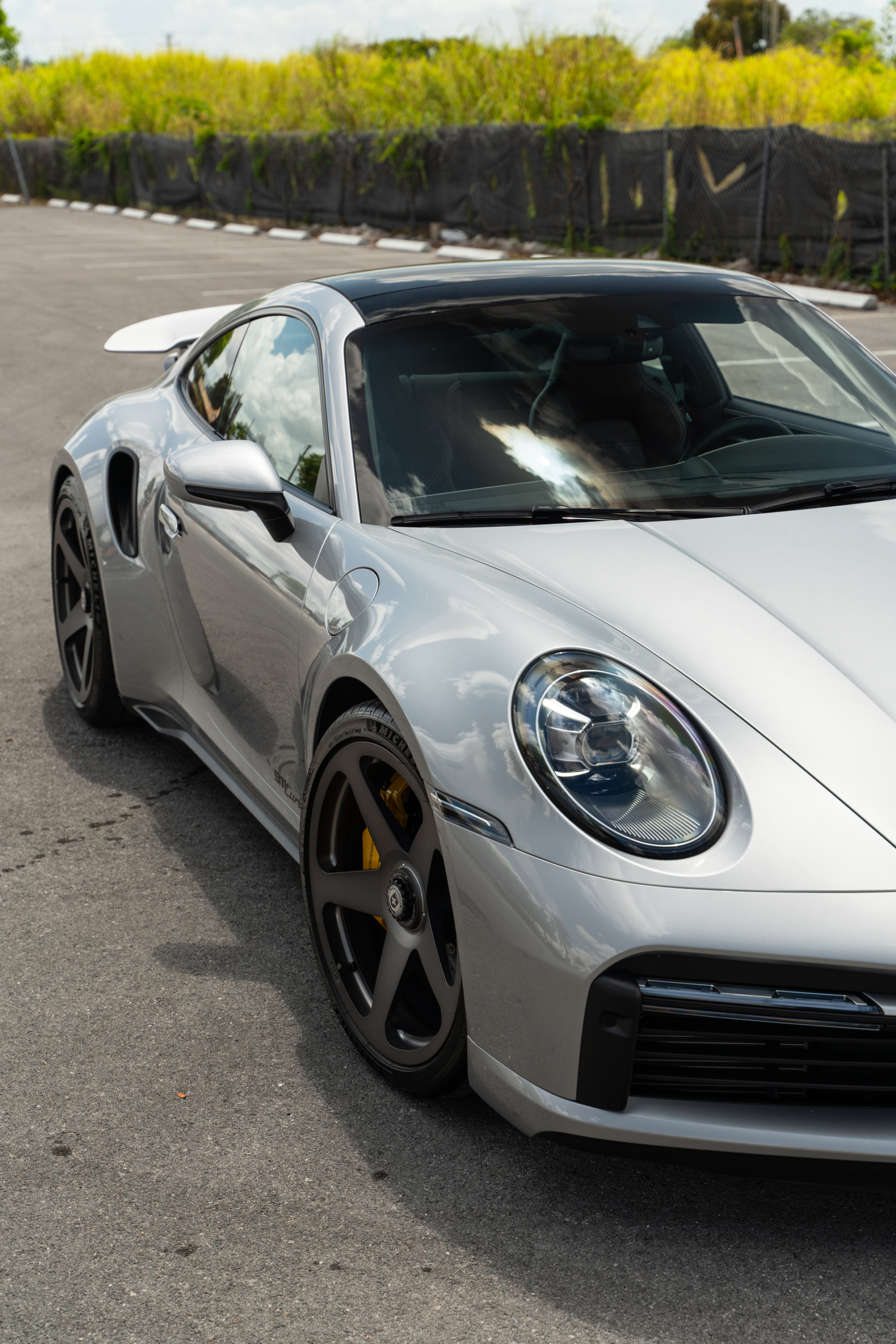 Porsche 992 Turbo S | GT Silver | on HRE 305M | Frozen Dark Polished