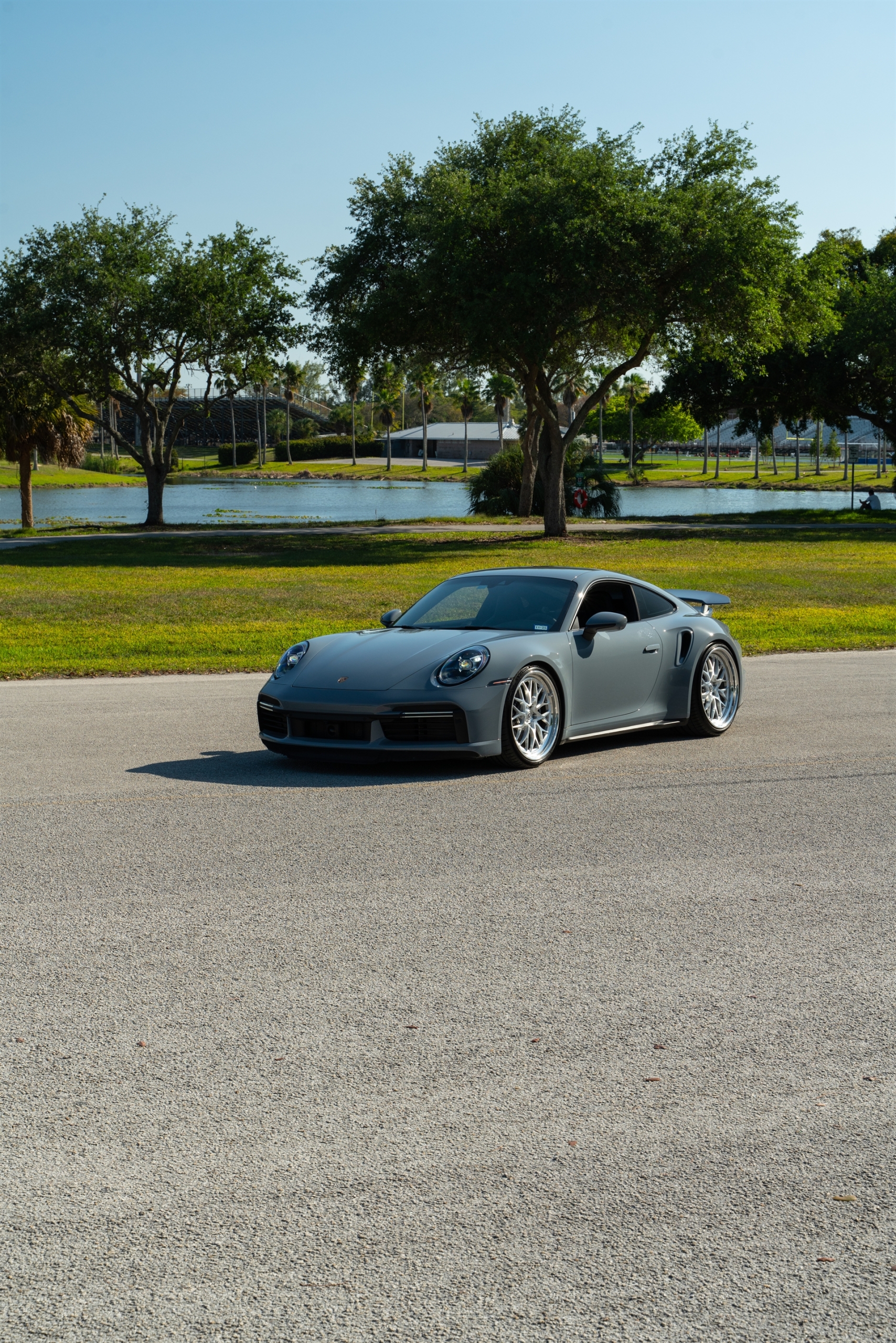 Porsche 992 Turbo S | Artic Gray | on HRE 520 FMR | Brushed Clear