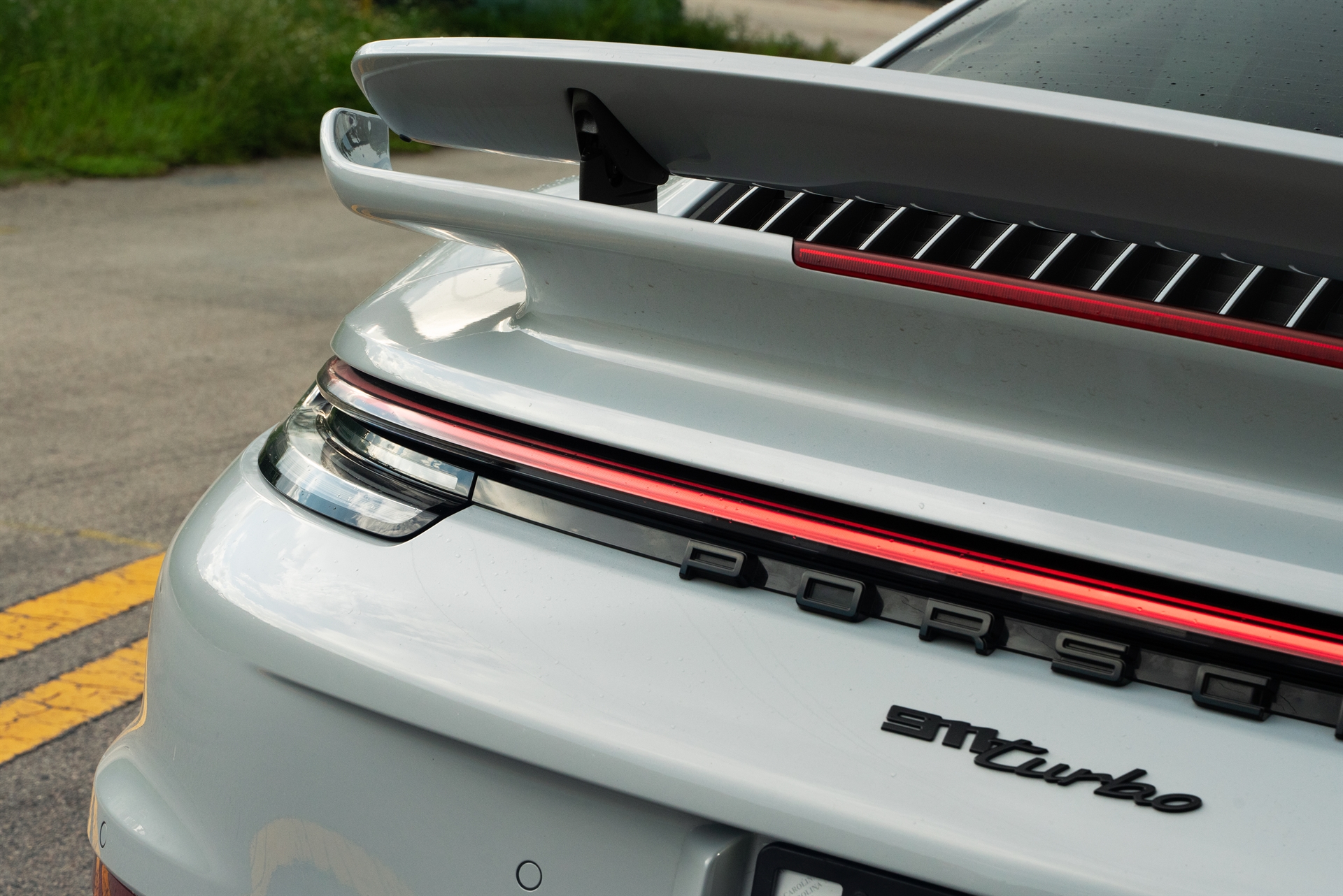 Porsche 992 Turbo S | Ice Gray Metallic| on HRE S101SC | Satin White Gold