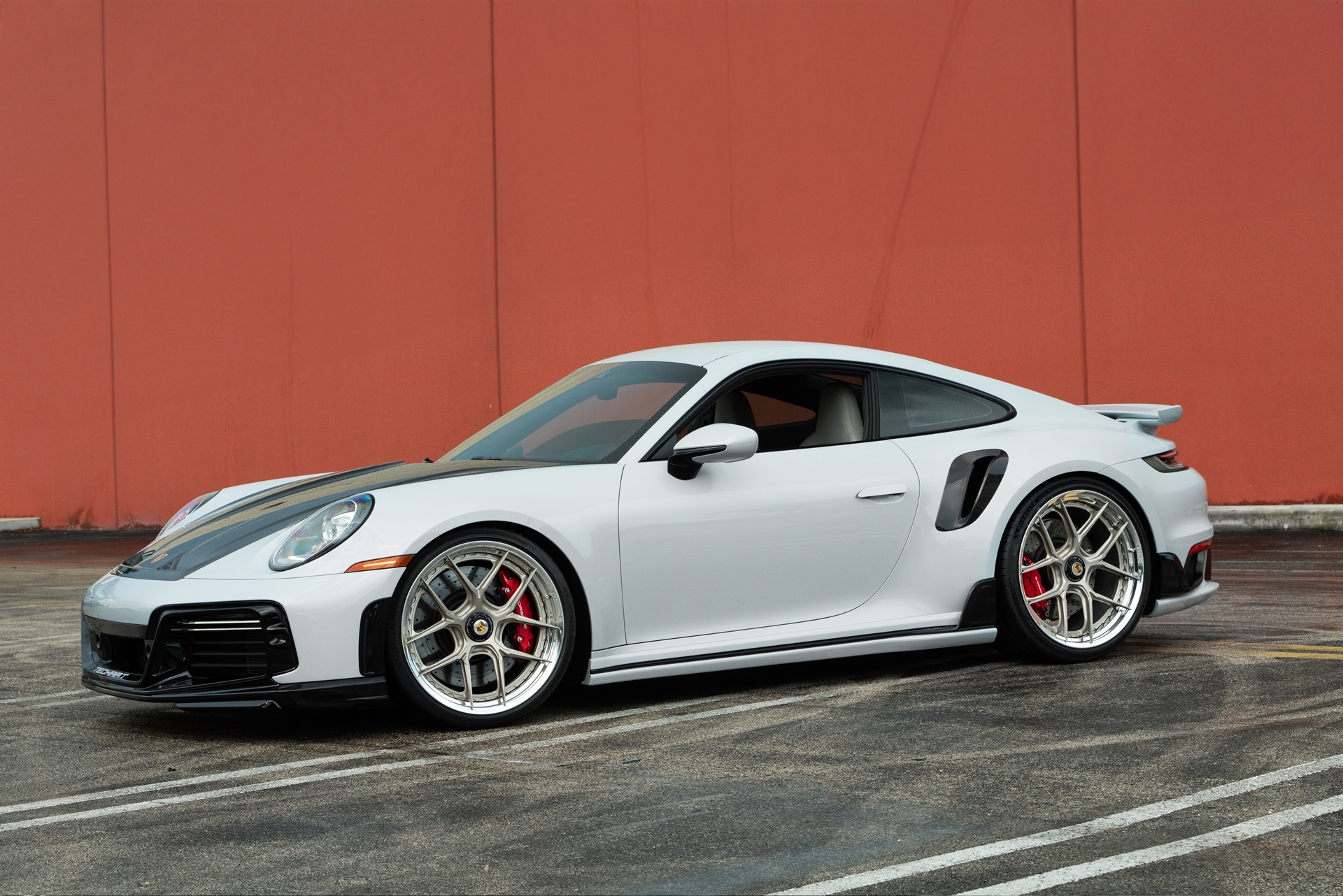 Porsche 992 Turbo S | Ice Gray Metallic| on HRE S101SC | Satin White Gold