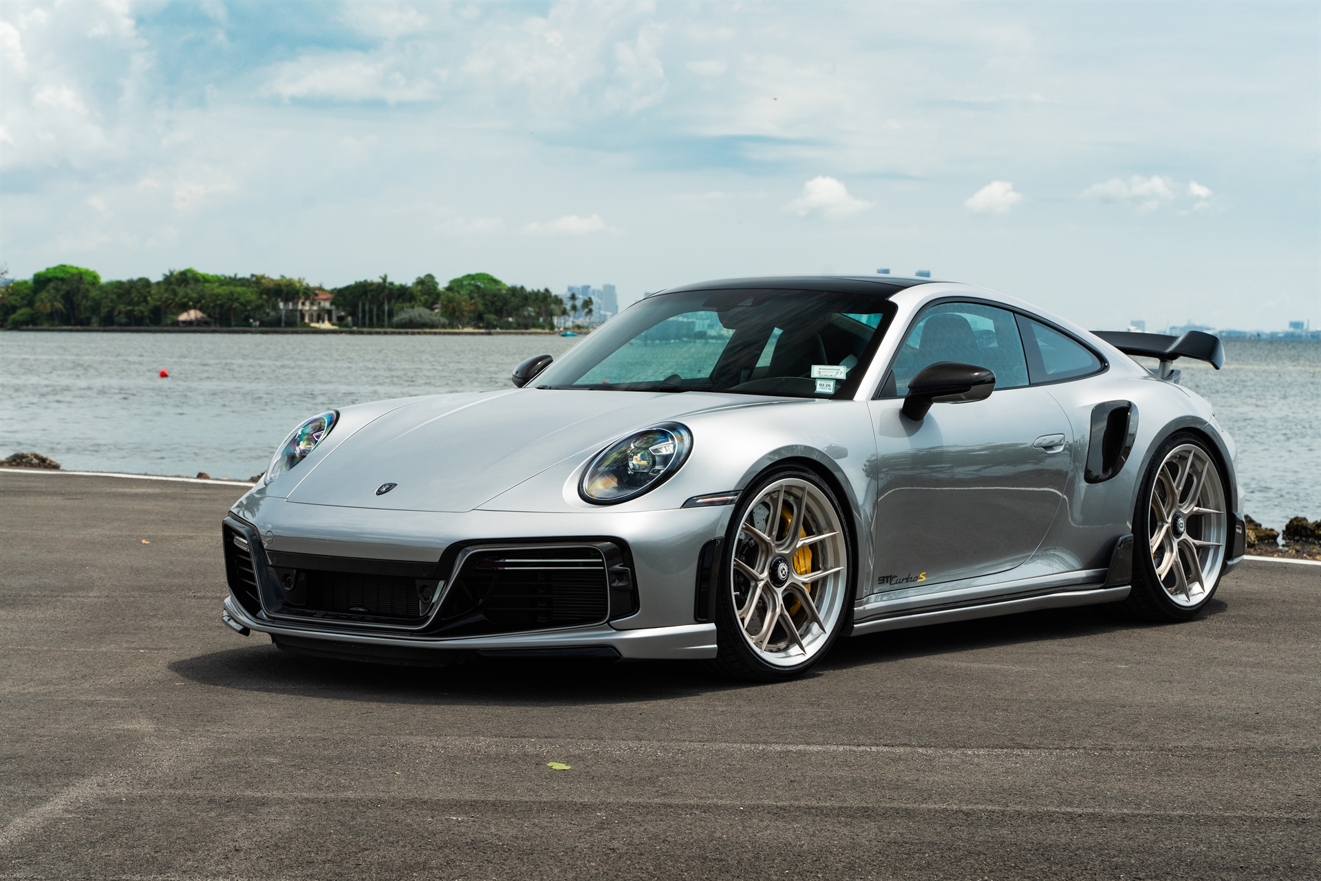 TECHART 992 Turbo S | GT Silver | on HRE S101SC | Satin White Gold