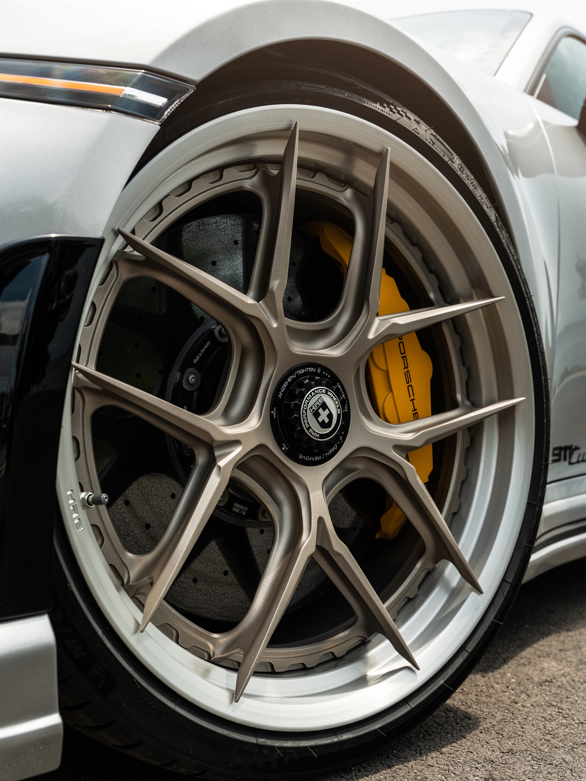 TECHART 992 Turbo S | GT Silver | on HRE S101SC | Satin White Gold