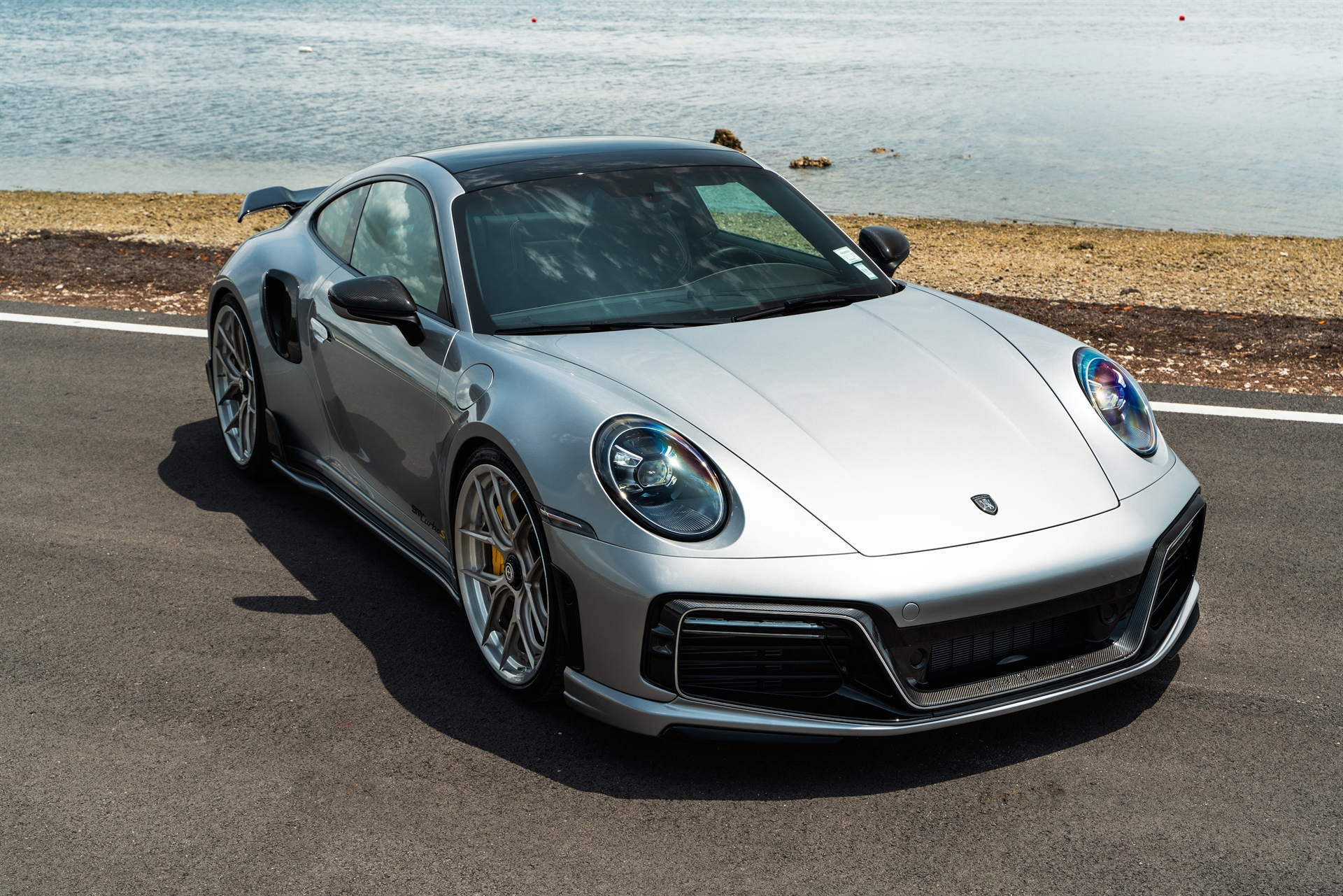 TECHART 992 Turbo S | GT Silver | on HRE S101SC | Satin White Gold