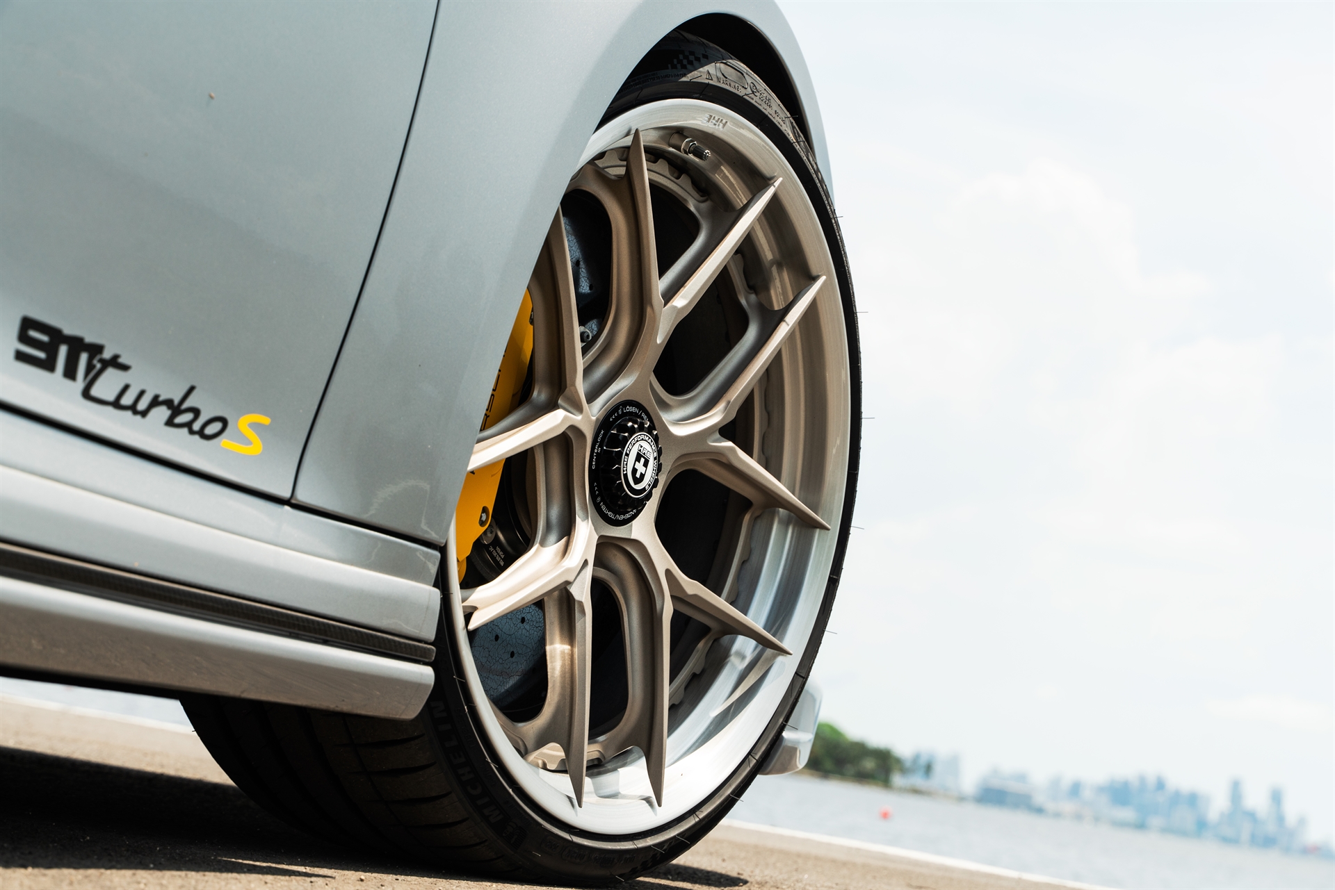 TECHART 992 Turbo S | GT Silver | on HRE S101SC | Satin White Gold