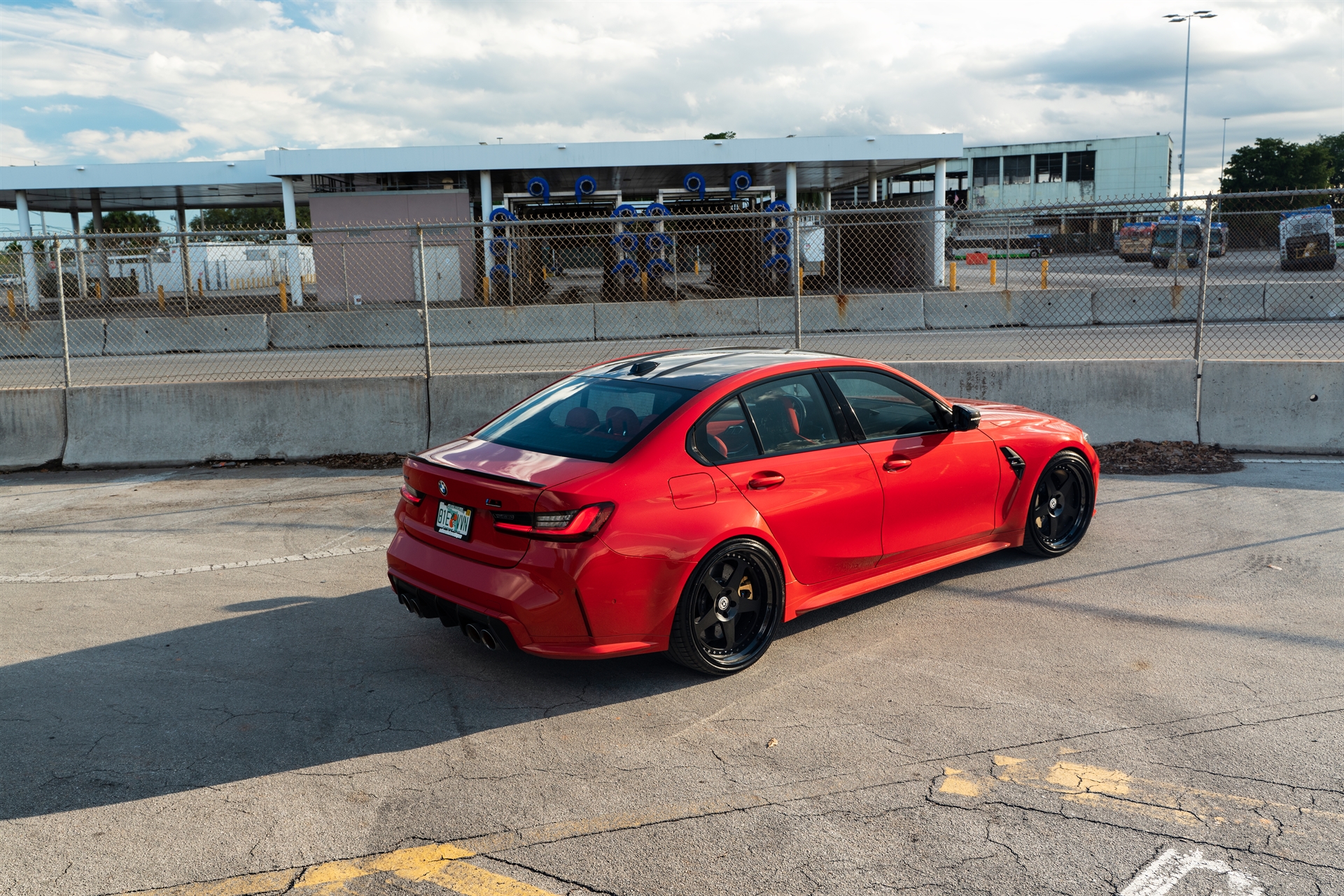 BMW G80 M3 | Toronto Red | on HRE Classic 305 | Satin Black