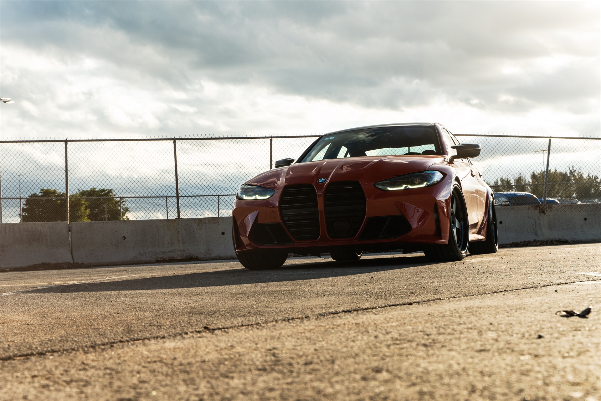 BMW G80 M3 | Toronto Red | on HRE Classic 305 | Satin Black