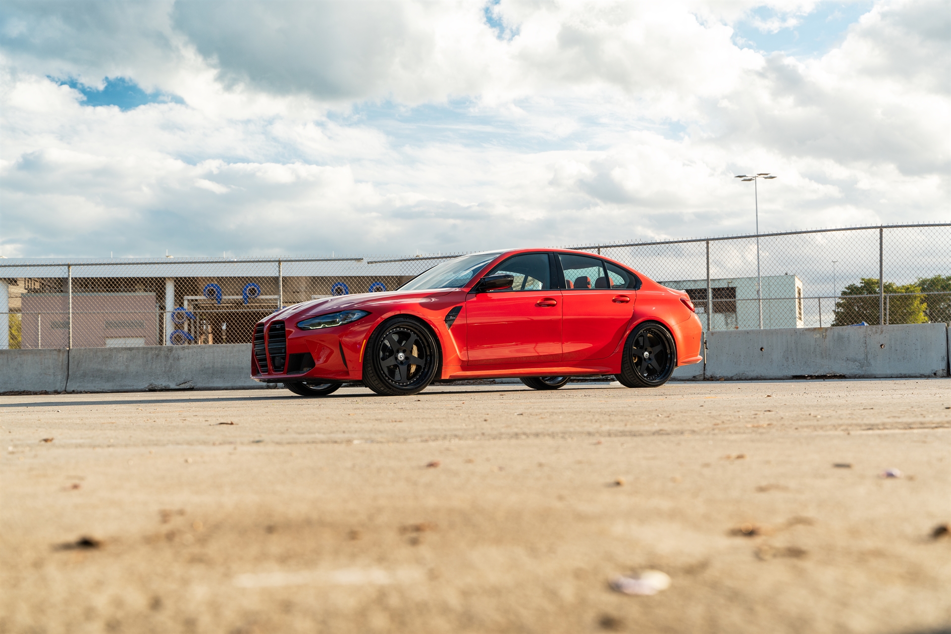 BMW G80 M3 | Toronto Red | on HRE Classic 305 | Satin Black