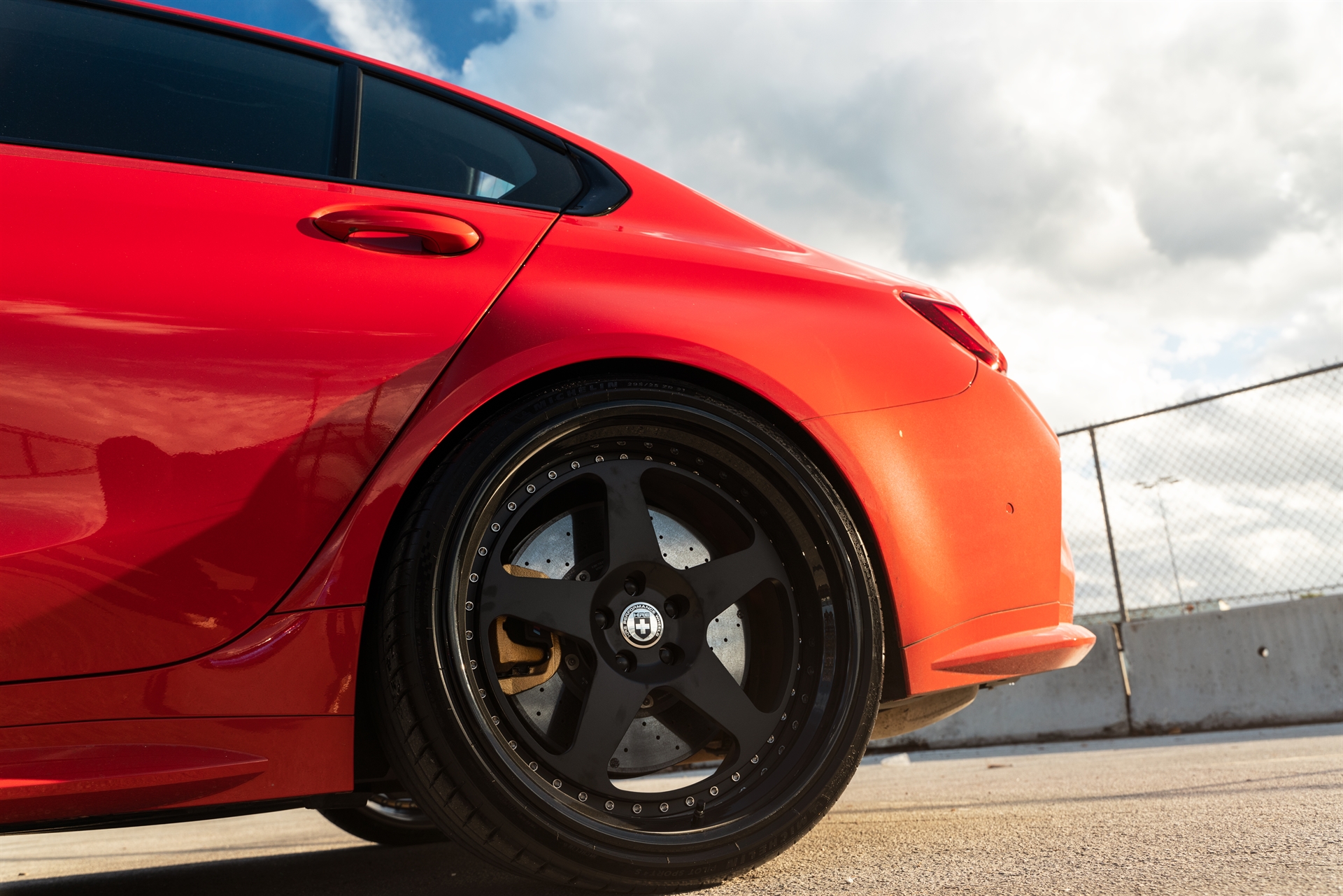 BMW G80 M3 | Toronto Red | on HRE Classic 305 | Satin Black