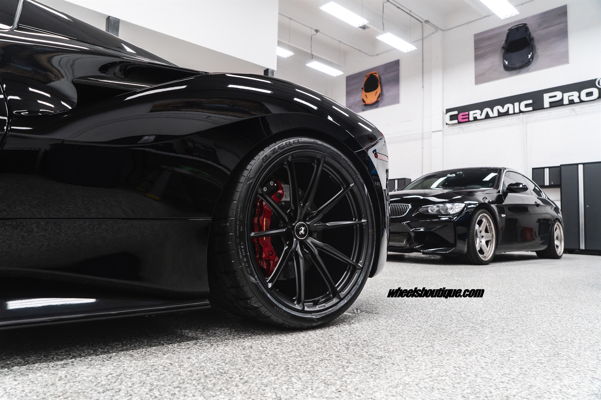 Ferrari 488 Spider | Nero | HRE P104SC | Satin Black