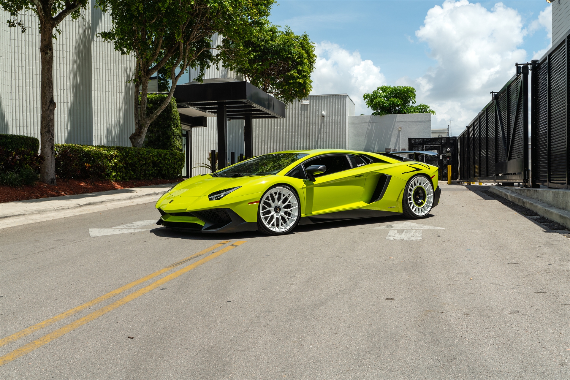 Lamborghini Aventador SV | Verde Scandal | on ANRKY AN20 + AN20 AEROSport | Gloss White