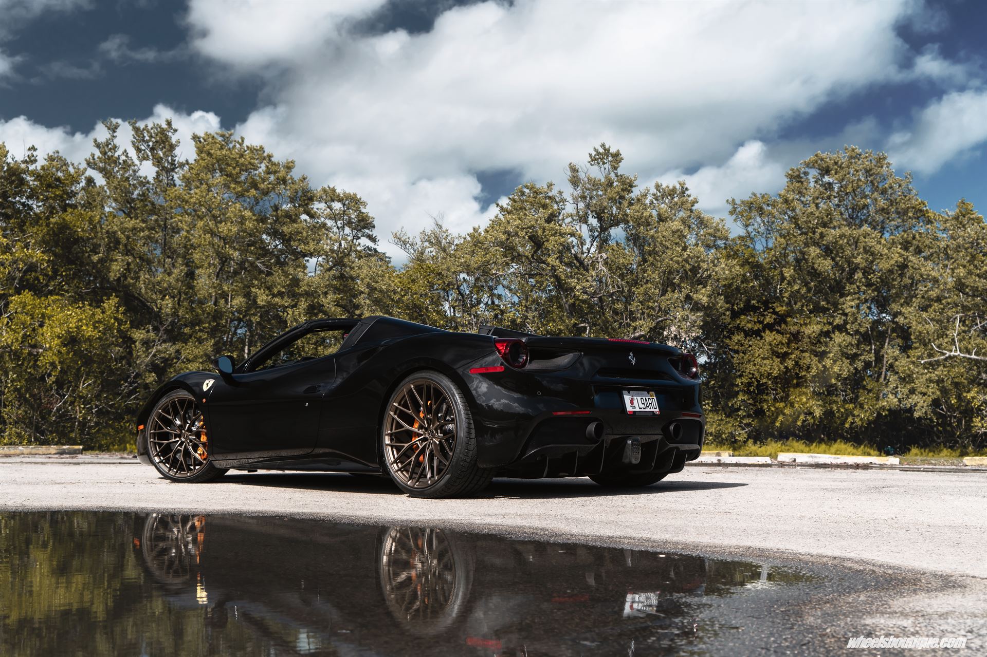 Ferrari 488 Spider | Nero | on ANRKY AN10 | Satin Bronze